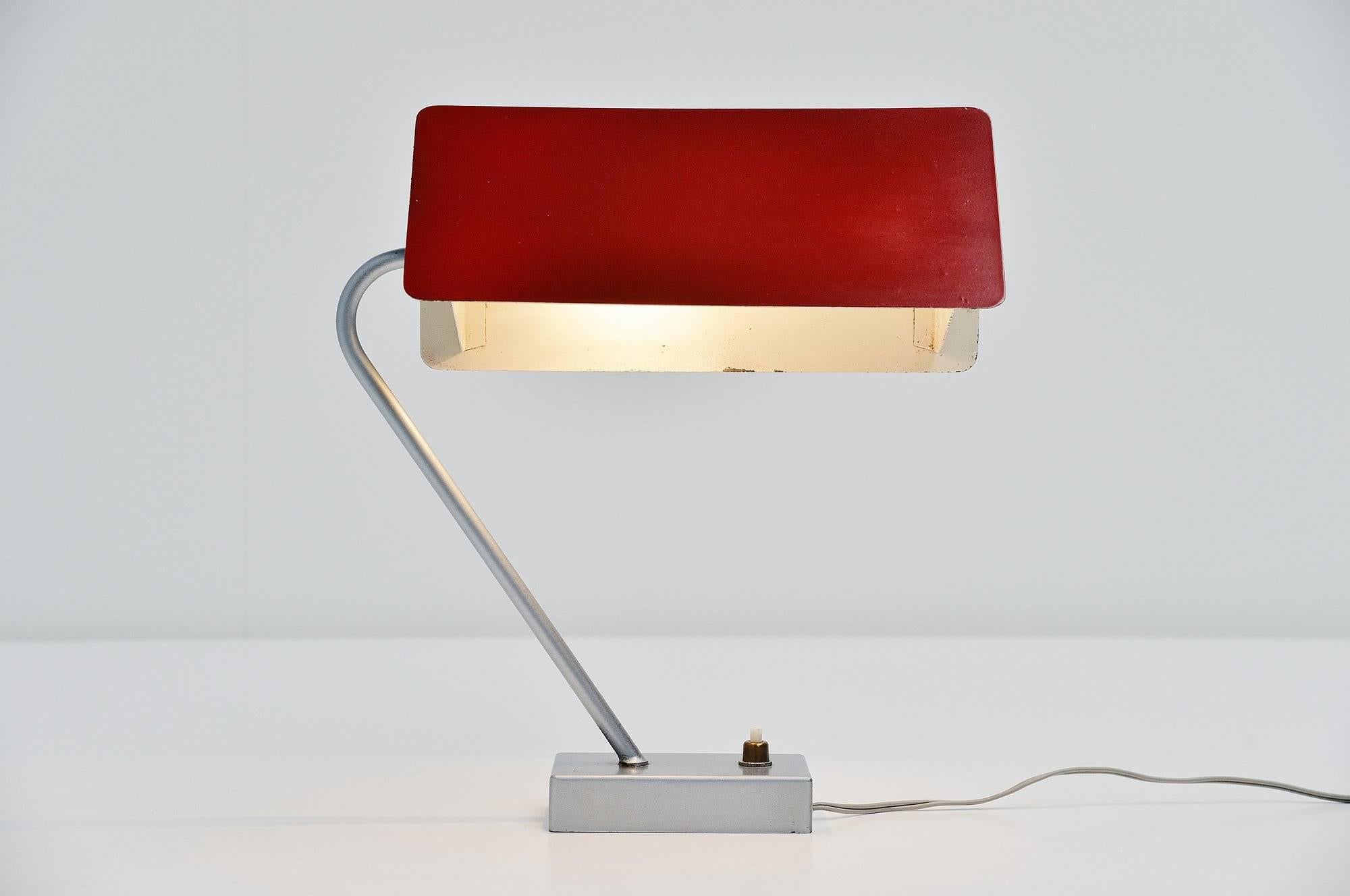 Mid-20th Century Jacques Biny 238 table lamp Luminalite France, 1958