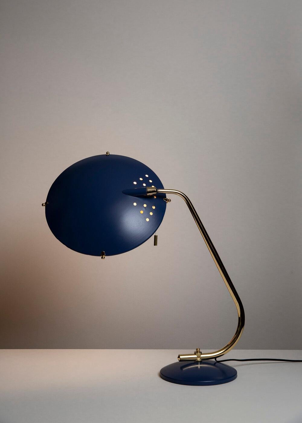 Mid-Century Modern Jacques Biny Attributed Jupiter Desk Lamp for Aluminor For Sale