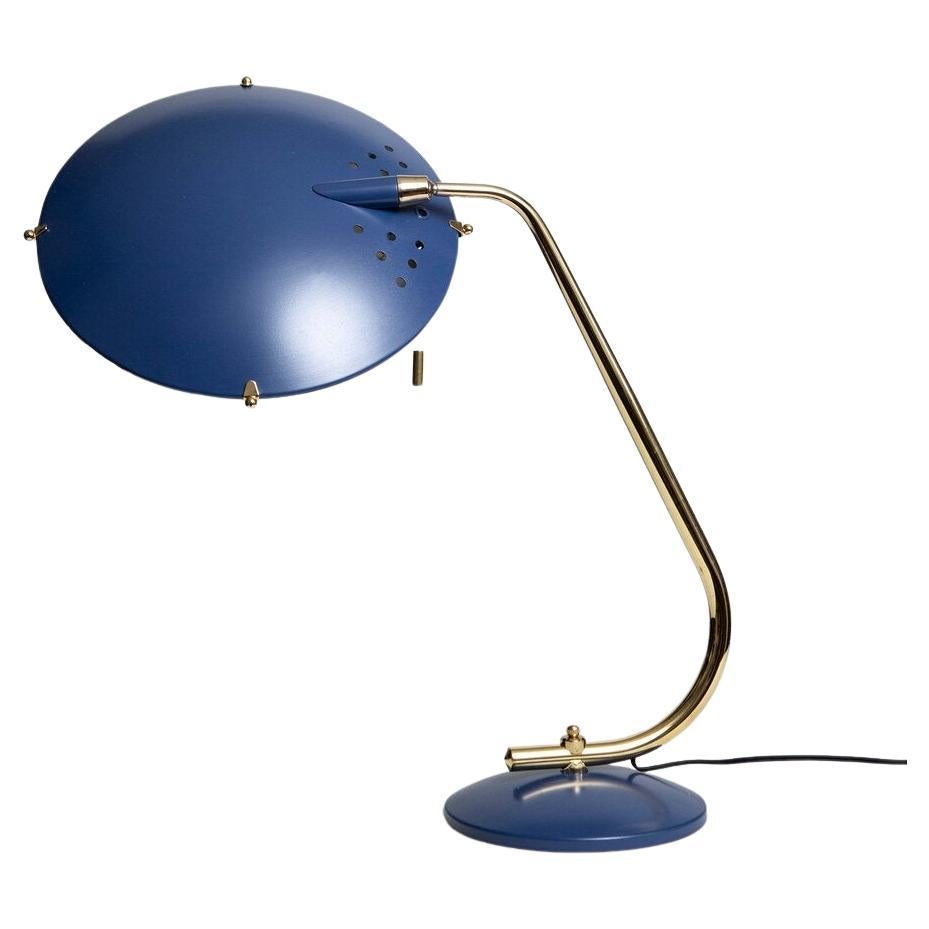 Jacques Biny Attributed Jupiter Desk Lamp for Aluminor For Sale