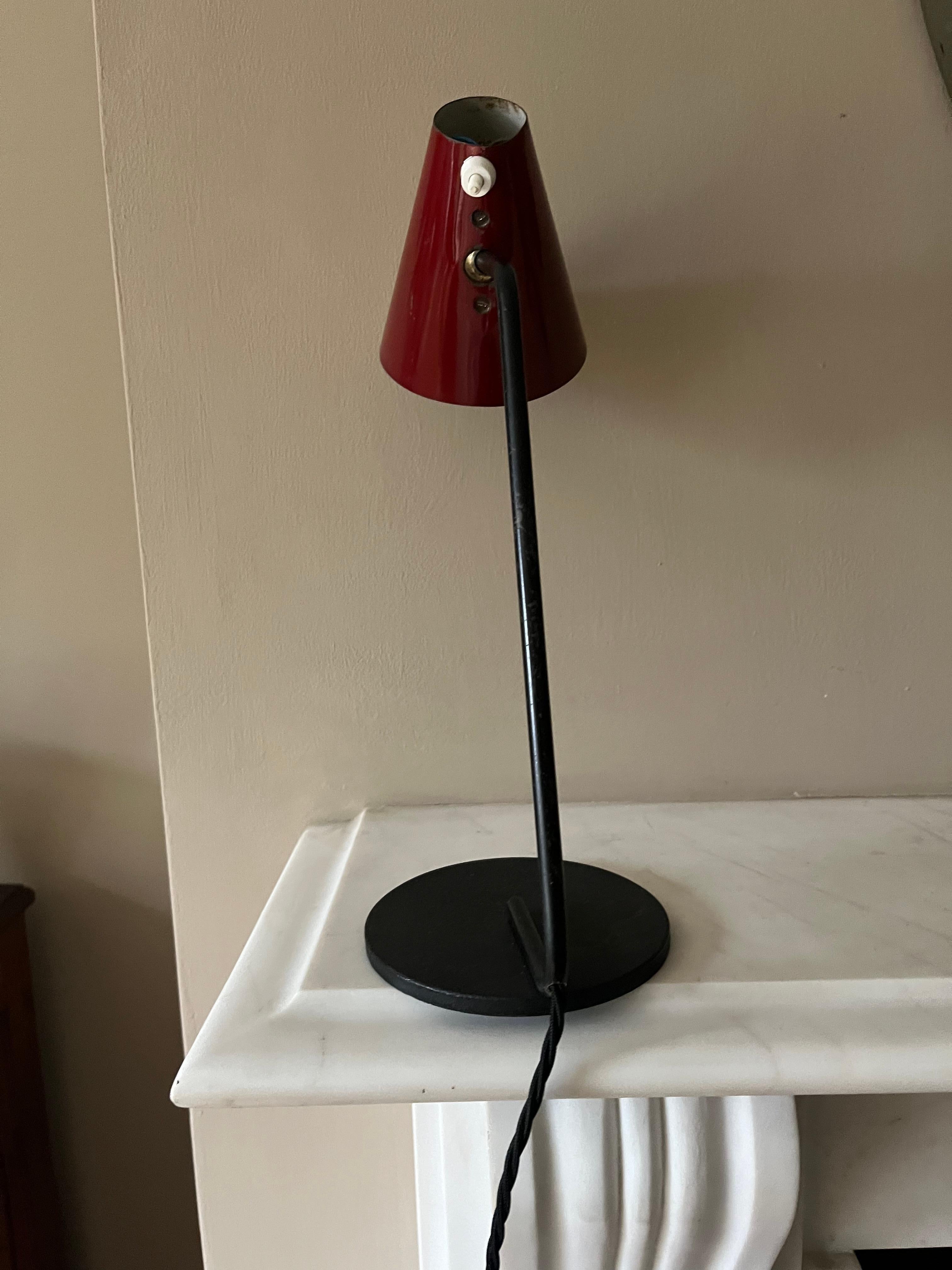 Jacques Biny desk lamp c.1950’s In Good Condition For Sale In London, GB