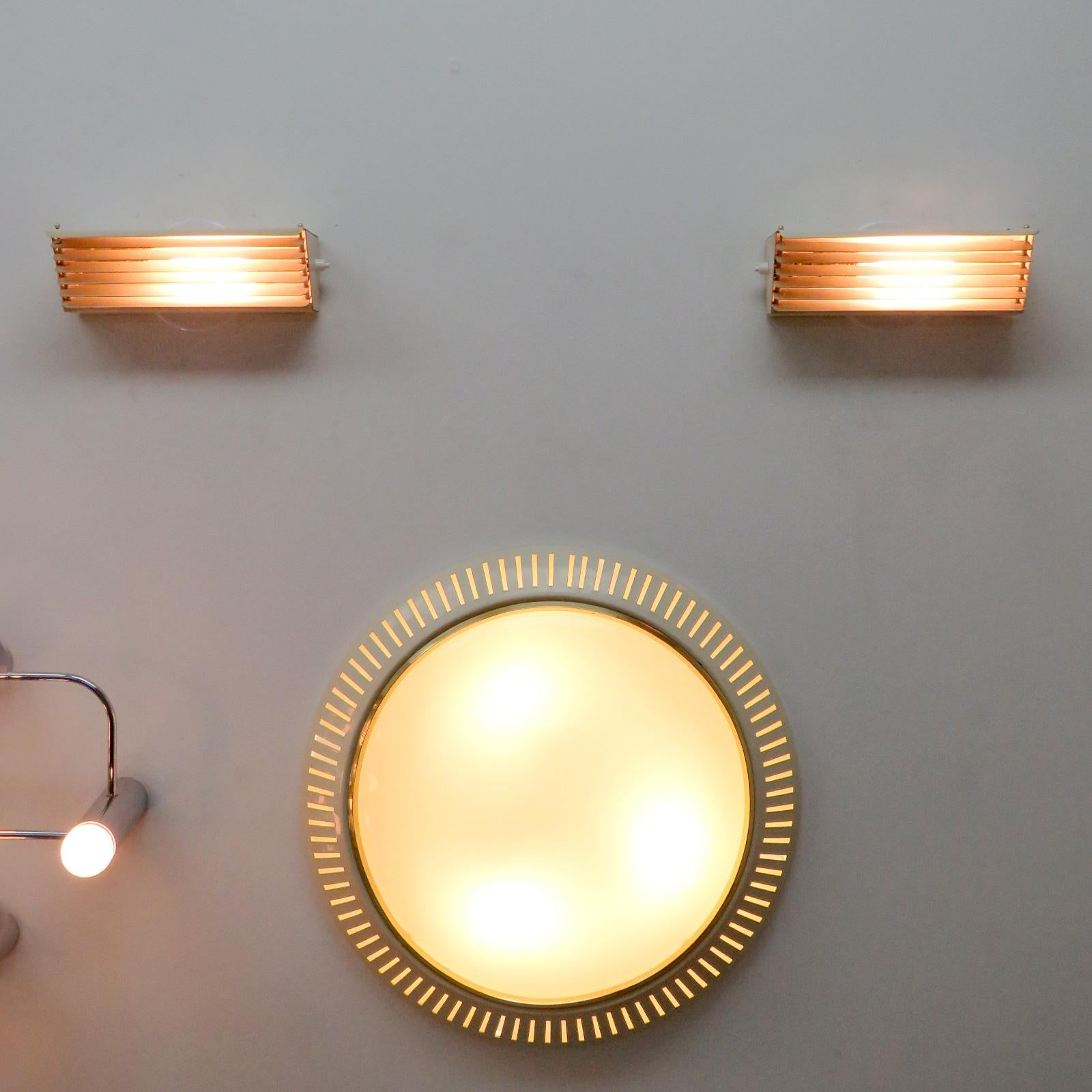 Jacques Biny for Luminalite Edition Model '212' Wall Lights 1