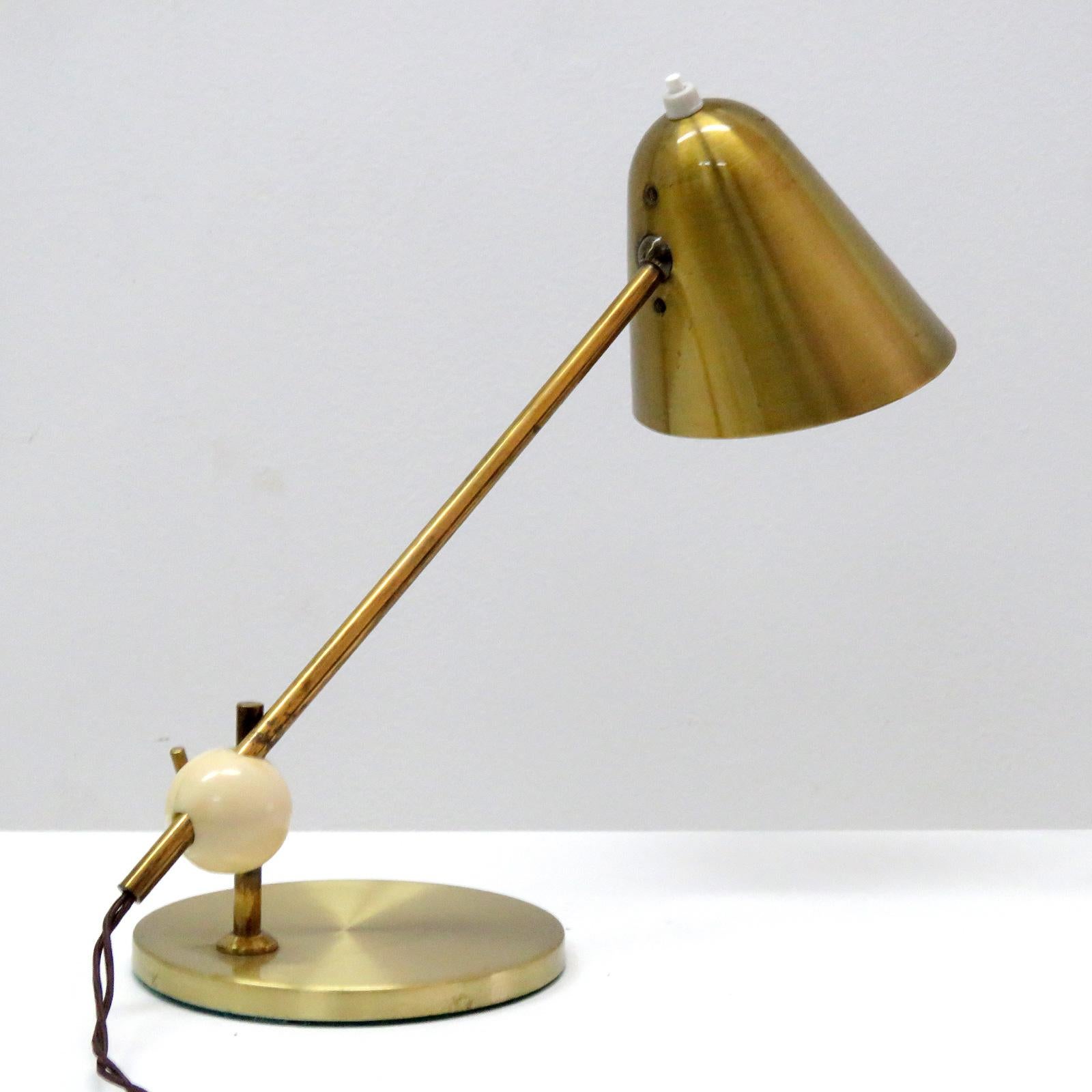 Jacques Biny Table Lamp, 1950 In Good Condition For Sale In Los Angeles, CA