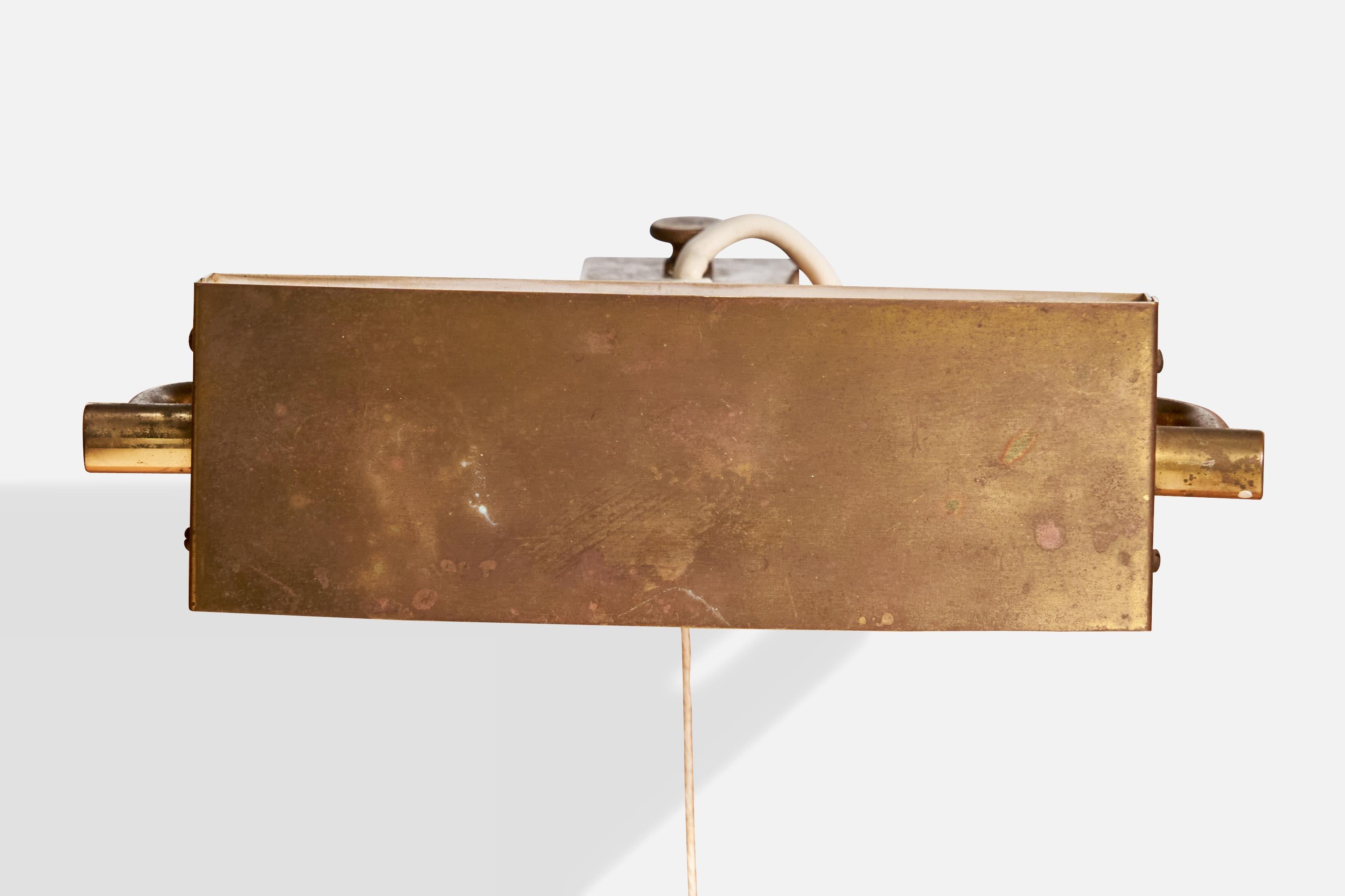Jacques Biny, Task Lights, Messing, Metall, Frankreich, 1950er Jahre (Mitte des 20. Jahrhunderts) im Angebot