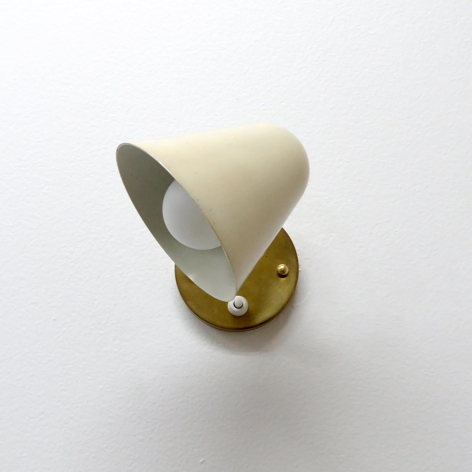 Mid-Century Modern Jacques Biny Wall Light, 1950 For Sale