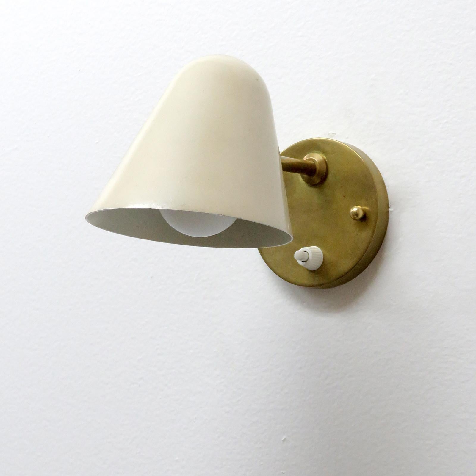 French Jacques Biny Wall Light, 1950 For Sale