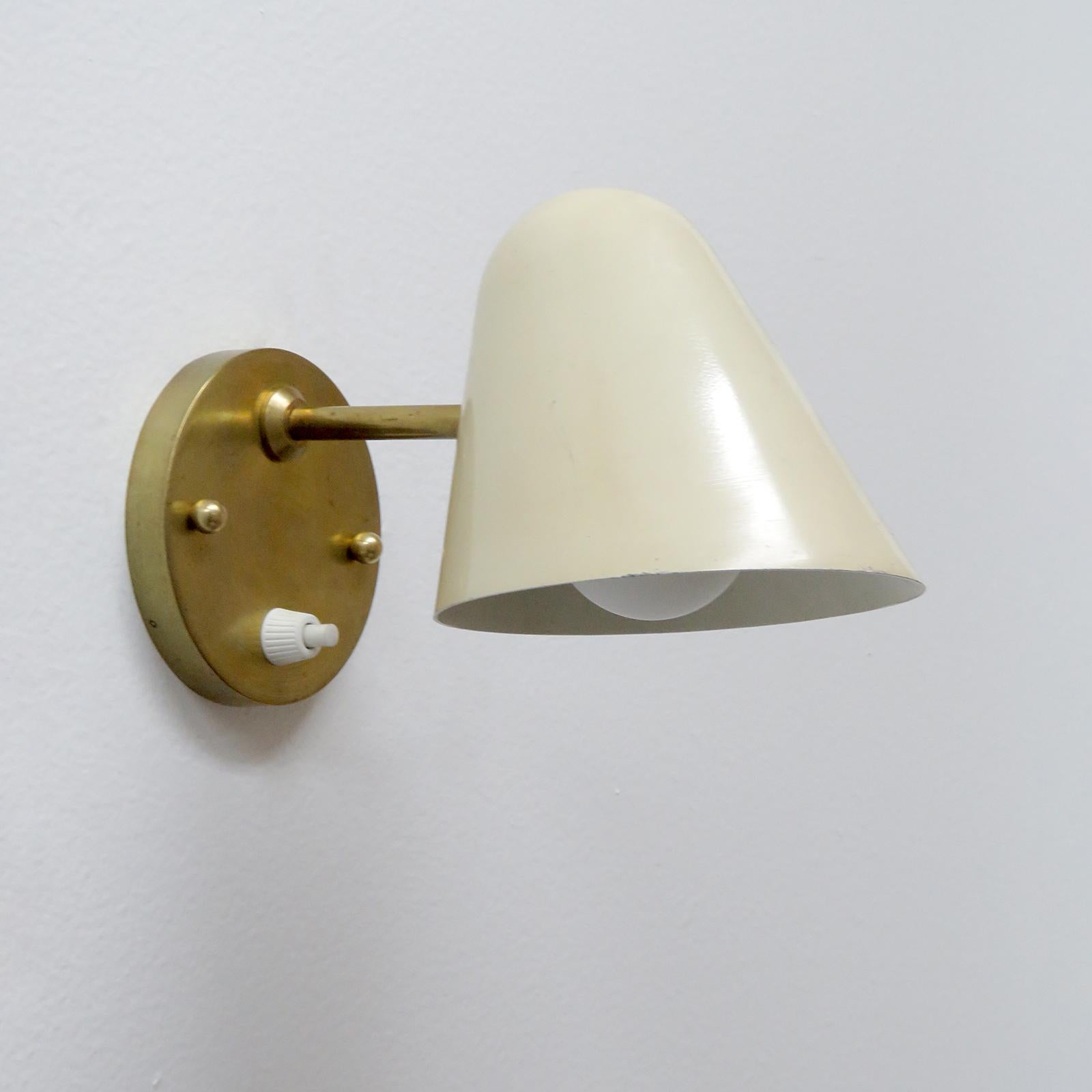 Jacques Biny Wall Light, 1950 In Good Condition For Sale In Los Angeles, CA