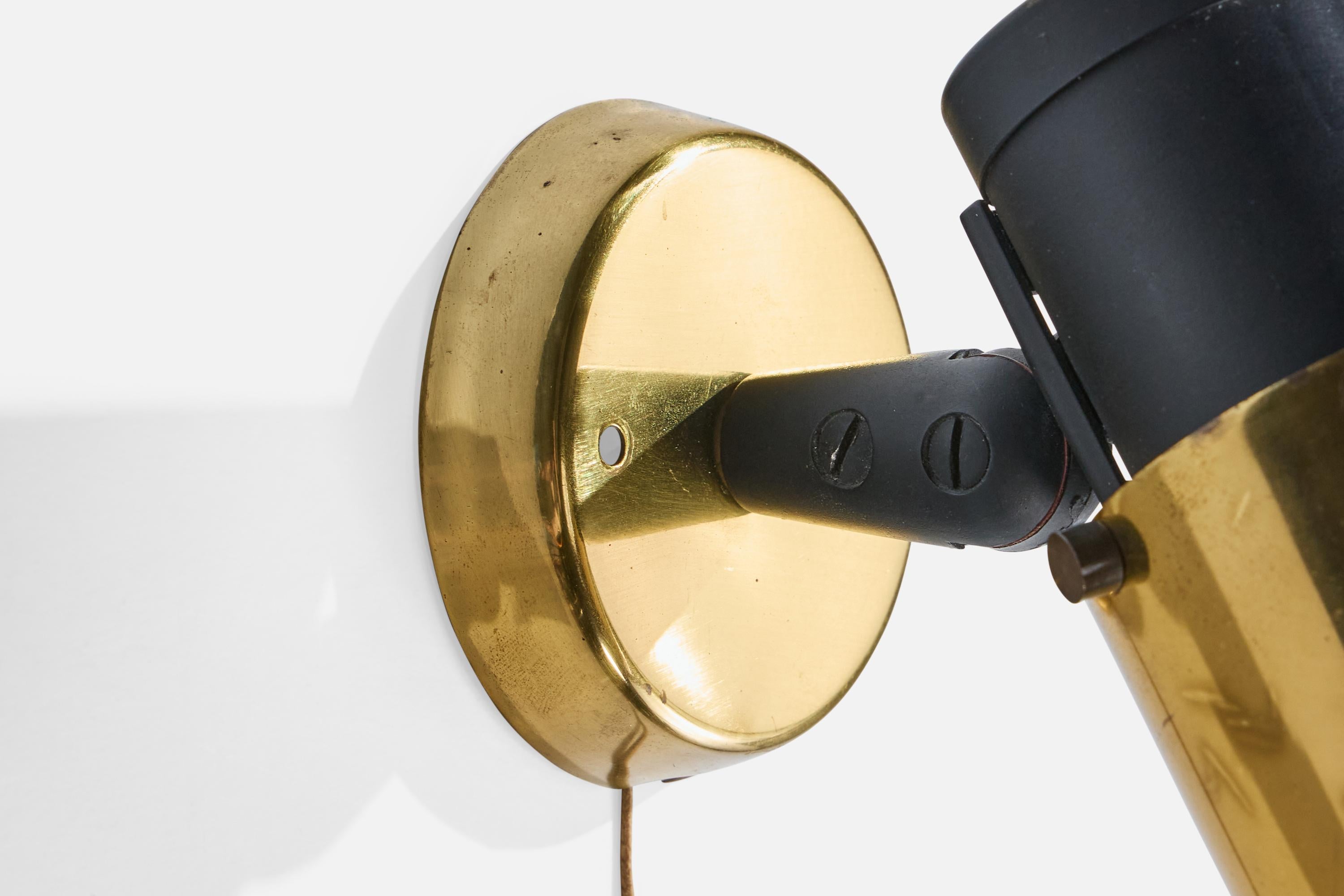 Jacques Biny, Apliques, Latón, Metal, Vidrio, Francia, Años 50 mediados del siglo XX en venta