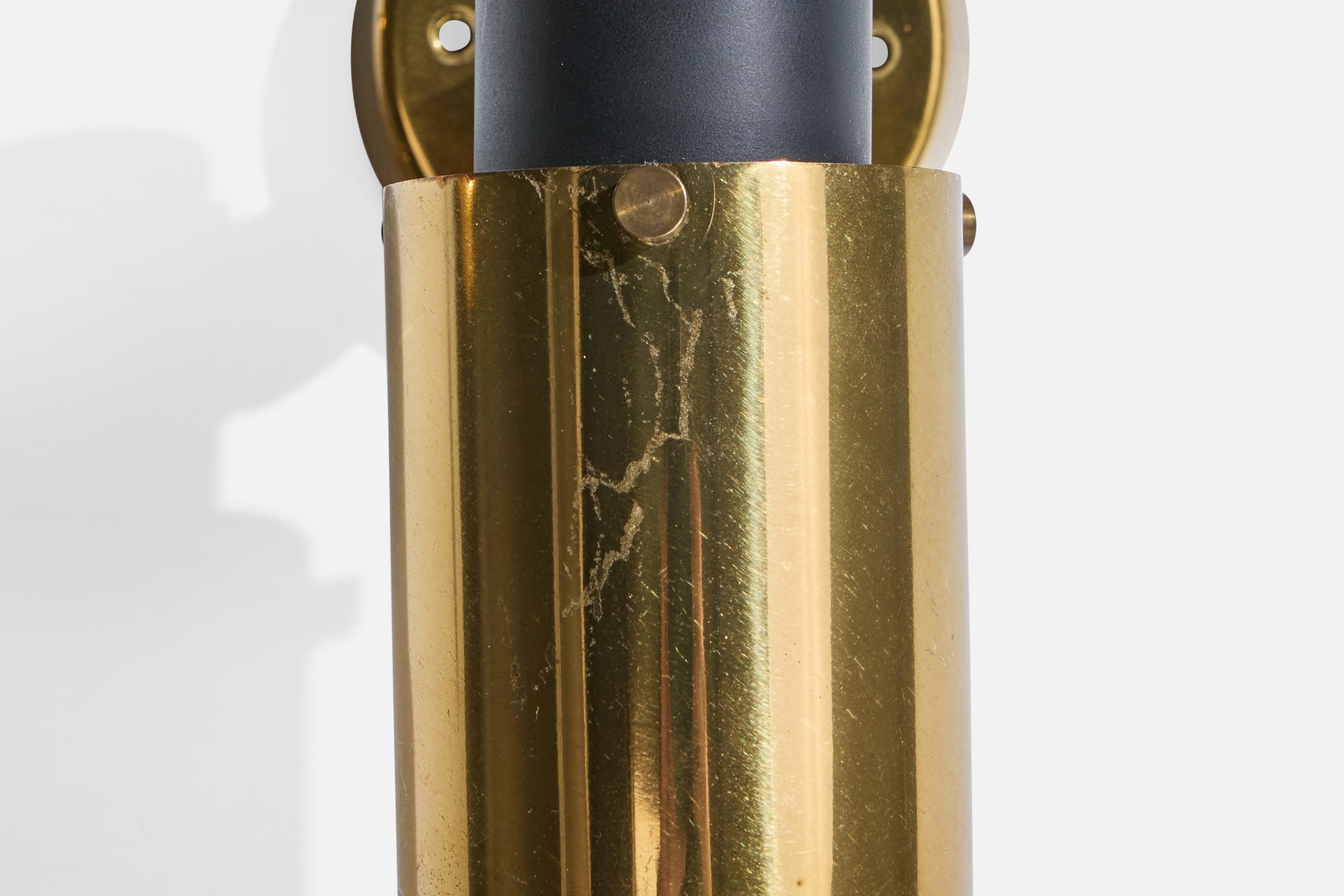 Jacques Biny, Apliques, Latón, Metal, Vidrio, Francia, Años 50 en venta 3