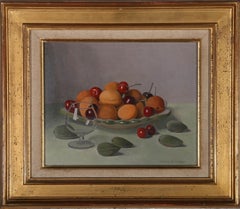 Jacques Blanchard (1912-1992) – Französische Schule, Öl, rote Kirschen und Apricots