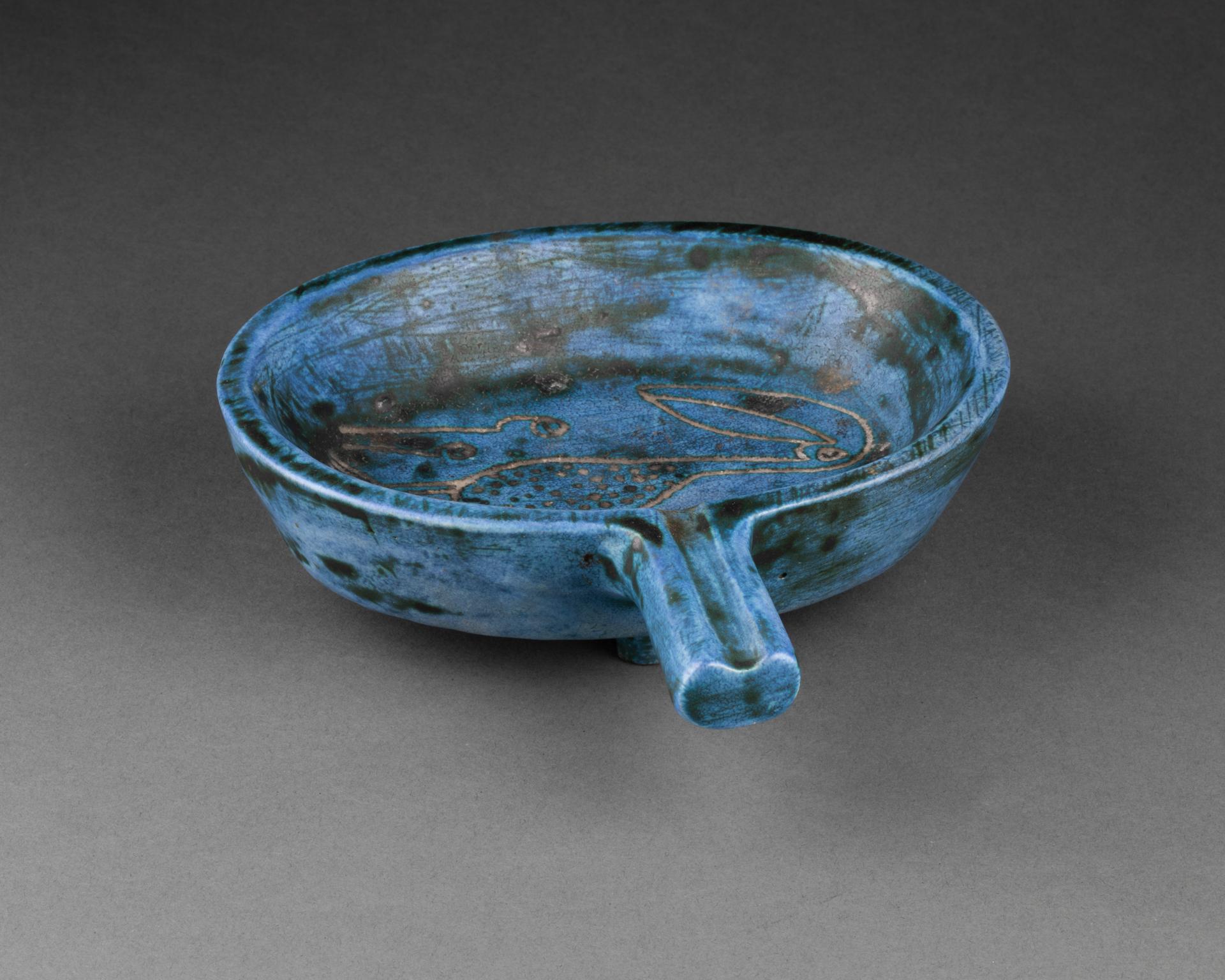 Mid-Century Modern Jacques BLIN '1920-1995' Petit cendrier, Céramique émaillée, Circa 1950