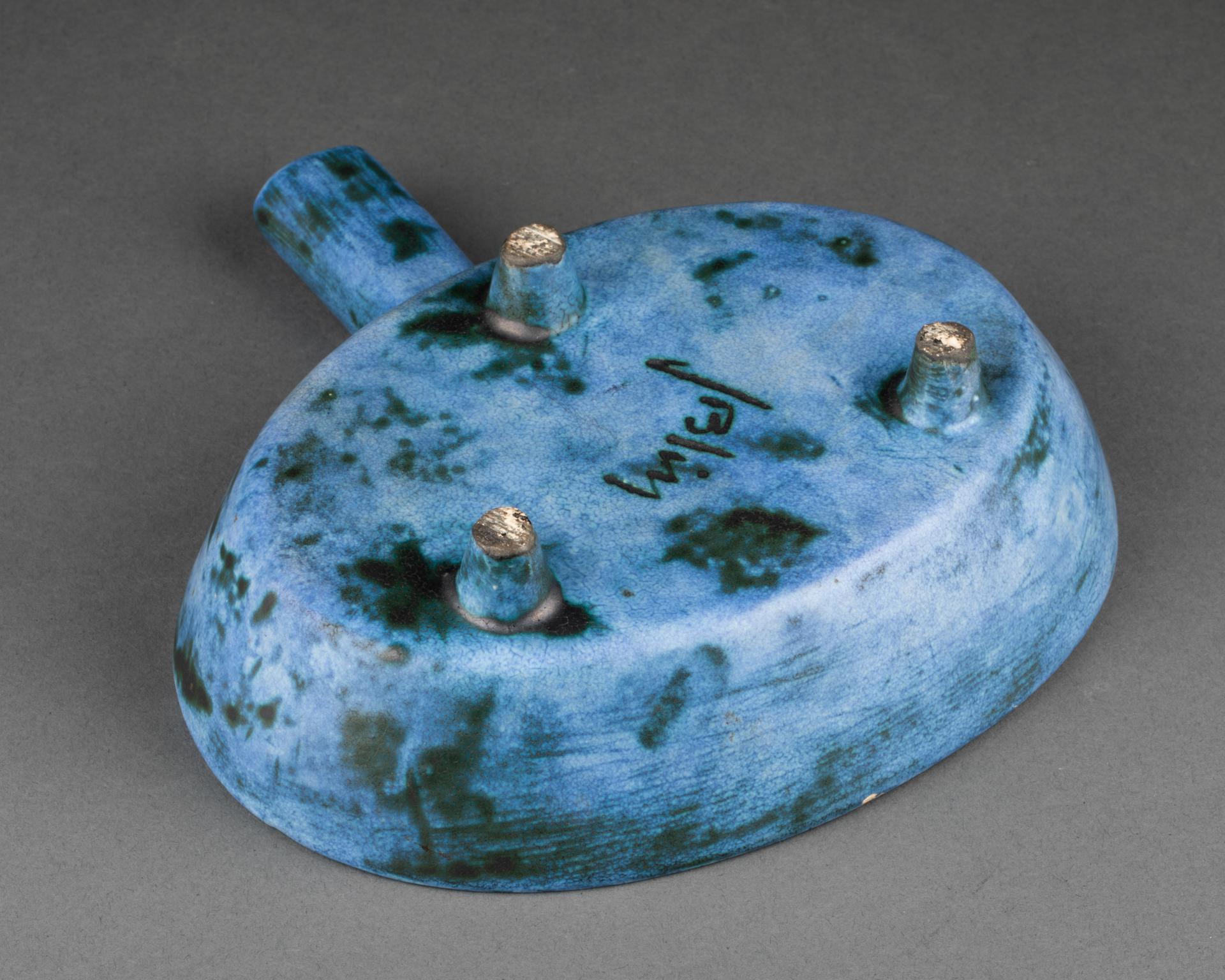 Français Jacques BLIN '1920-1995' Petit cendrier, Céramique émaillée, Circa 1950