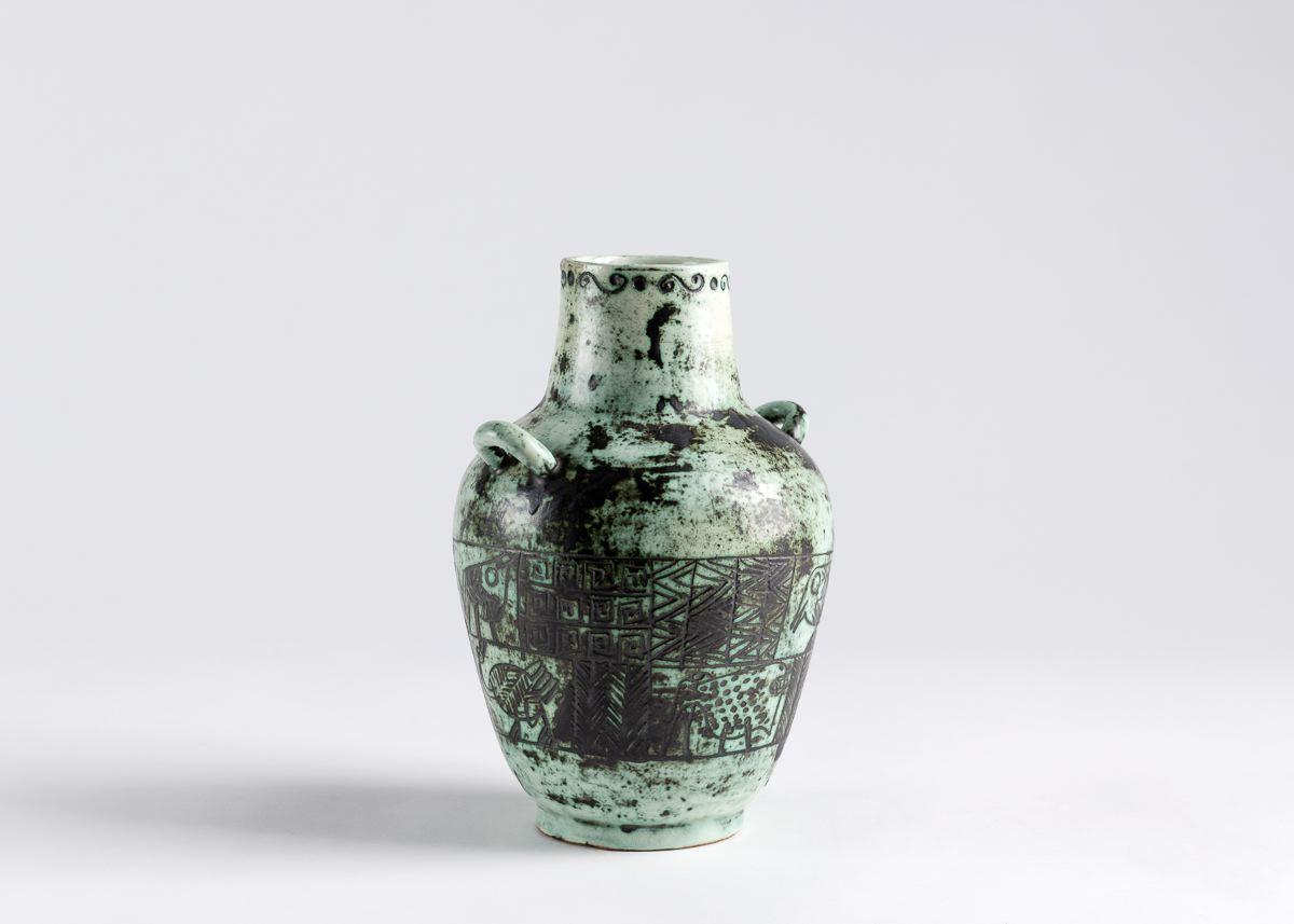 Glazed ceramic vase by Jacques Blin.