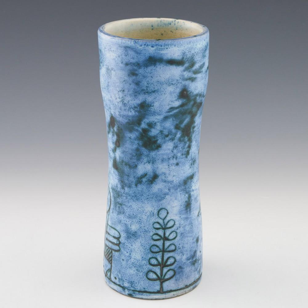 Jacques Blin Blue Vase, c1965

Jacques Blin (1920-95) was one of France’s most promising and successful mid-century studio potters and ceramicists. He began working with clay during the 1940’s, but only made his passion his profession in 1954 when