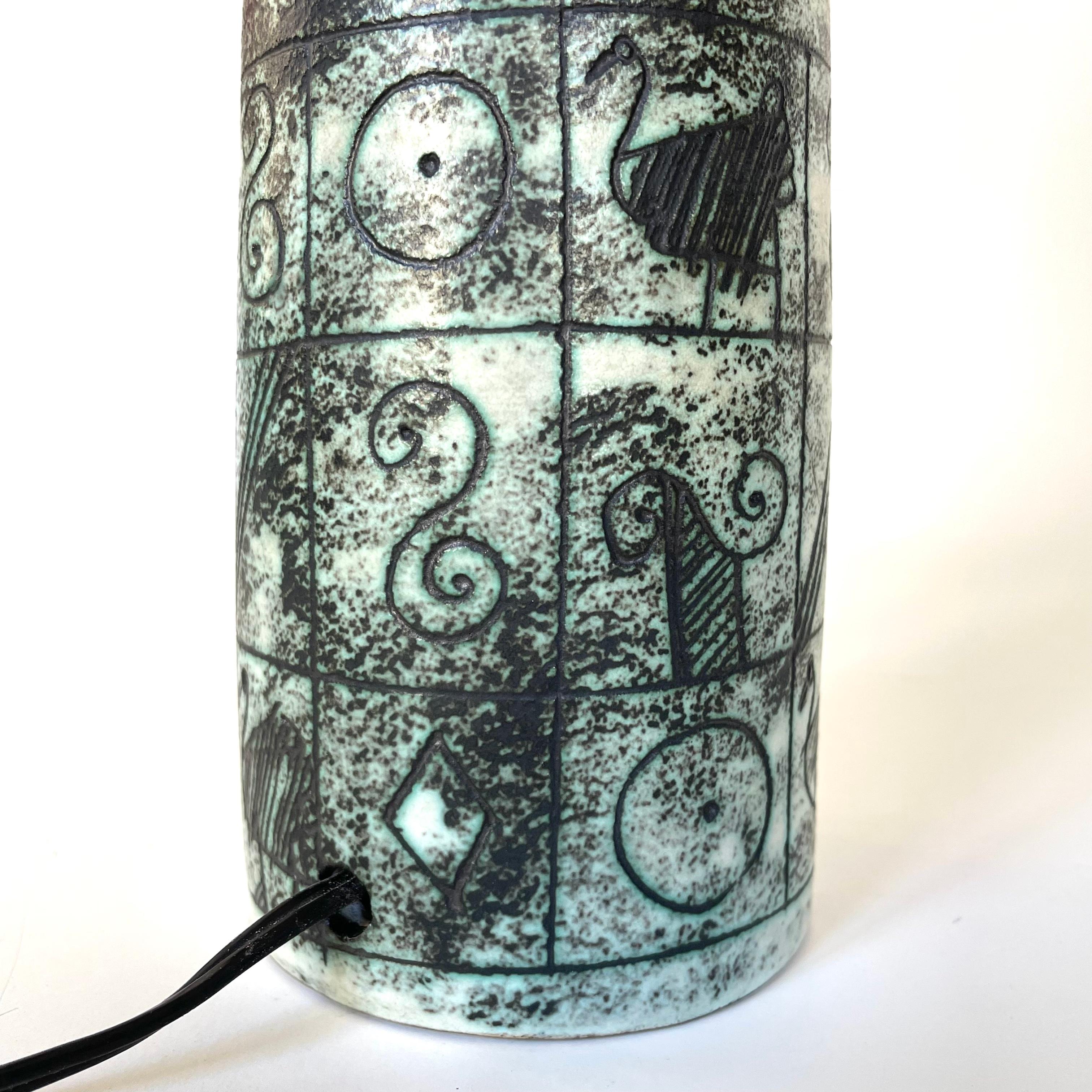 Jacques Blin ceramic lamp, circa 1960 1