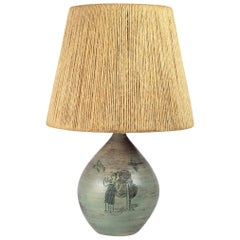 Jacques Blin Ceramic Table Lamp France
