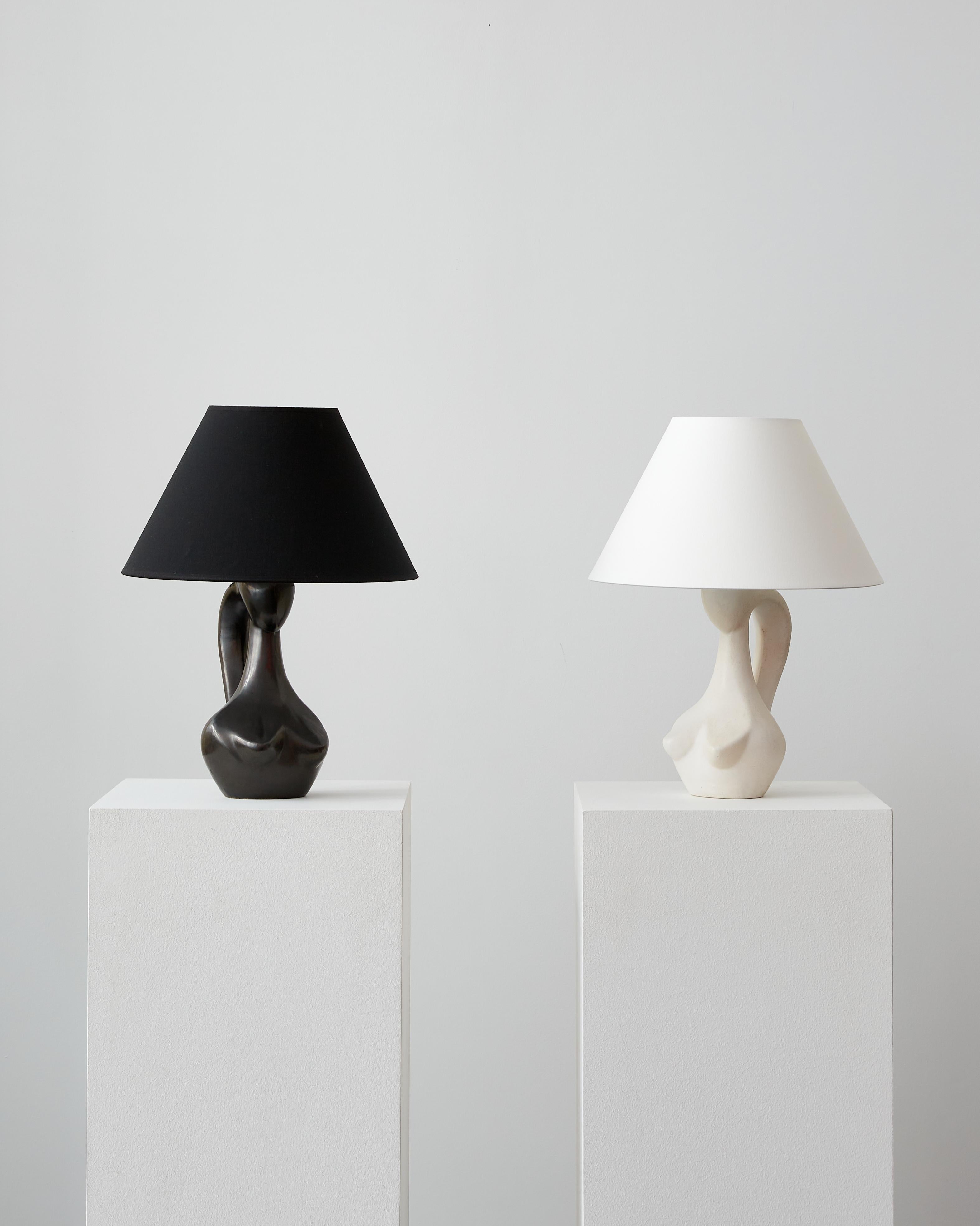Lampes de table en céramique de Jacques Blin, vers 1955 Bon état - En vente à Brooklyn, NY