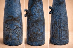 Jacques Blin - Elegant ceramic lamp 1950