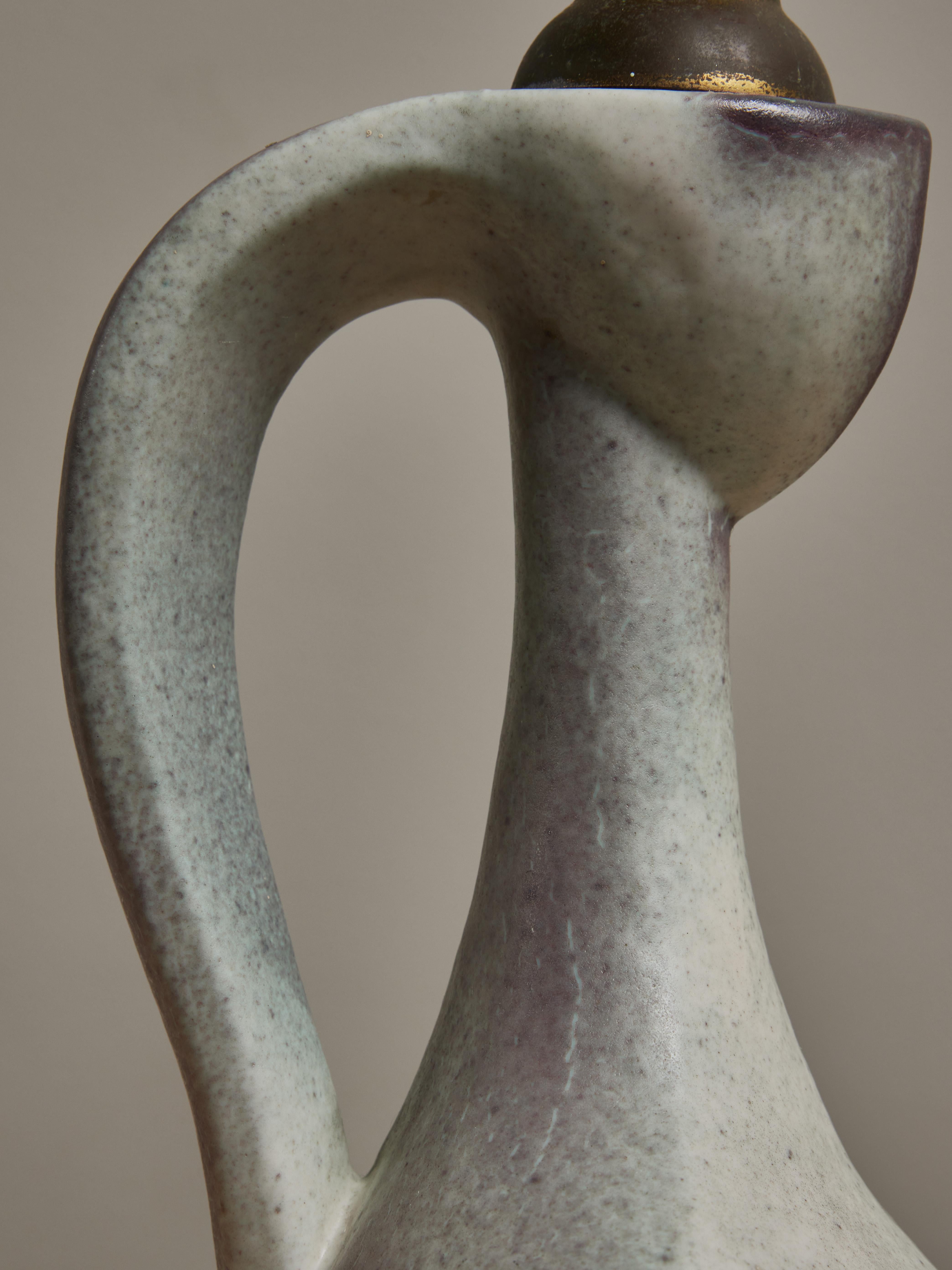 Mid-Century Modern Lampe de table buste féminine Jacques Blin en vente