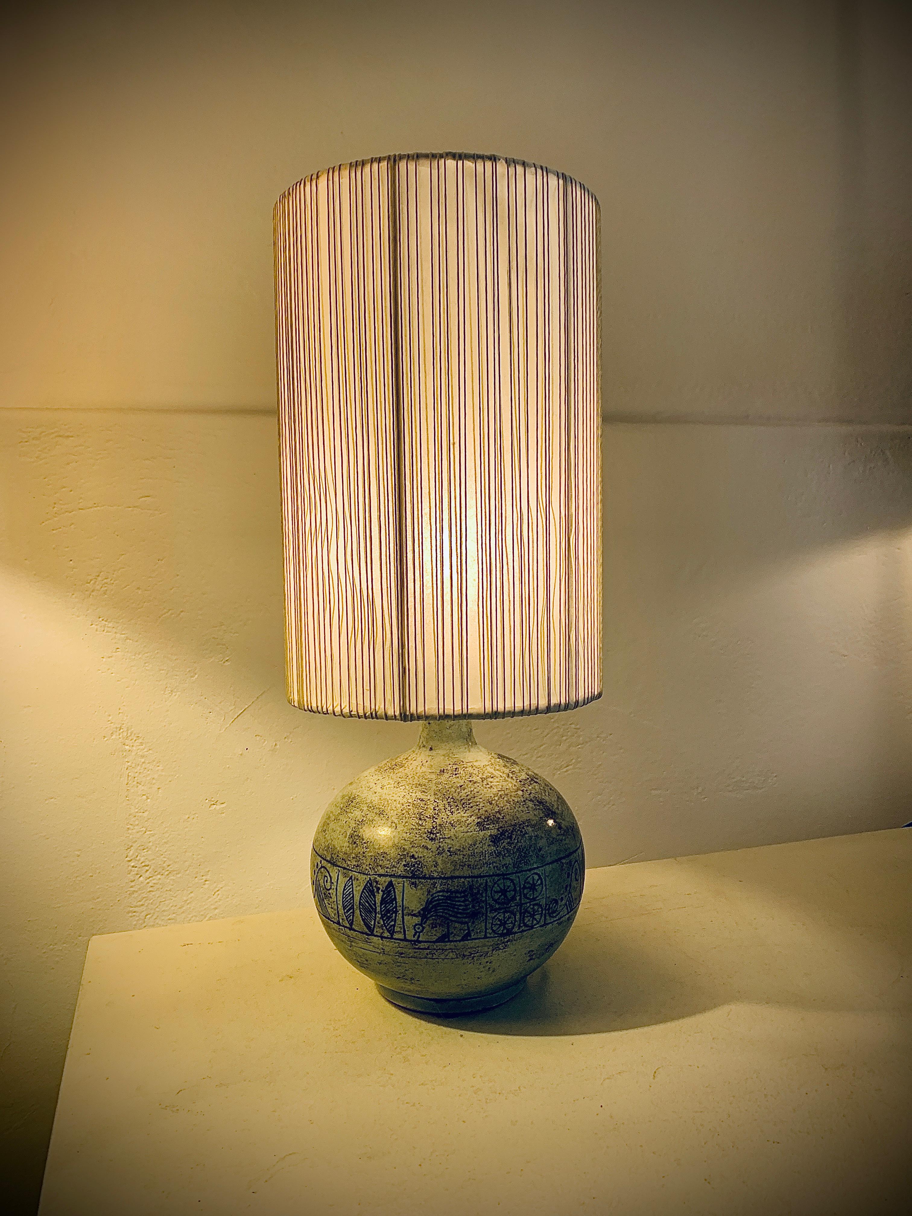 Jacques Blin, Lámpara de sobremesa de cerámica francesa Cerámico en venta