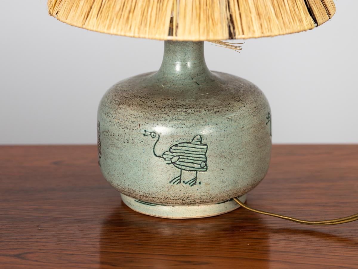 Jacques Blin French Modern Ceramic Lamp For Sale 1