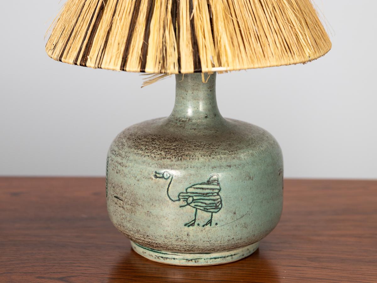 Lampe en céramique moderne française Jacques Blin  Bon état - En vente à Brooklyn, NY
