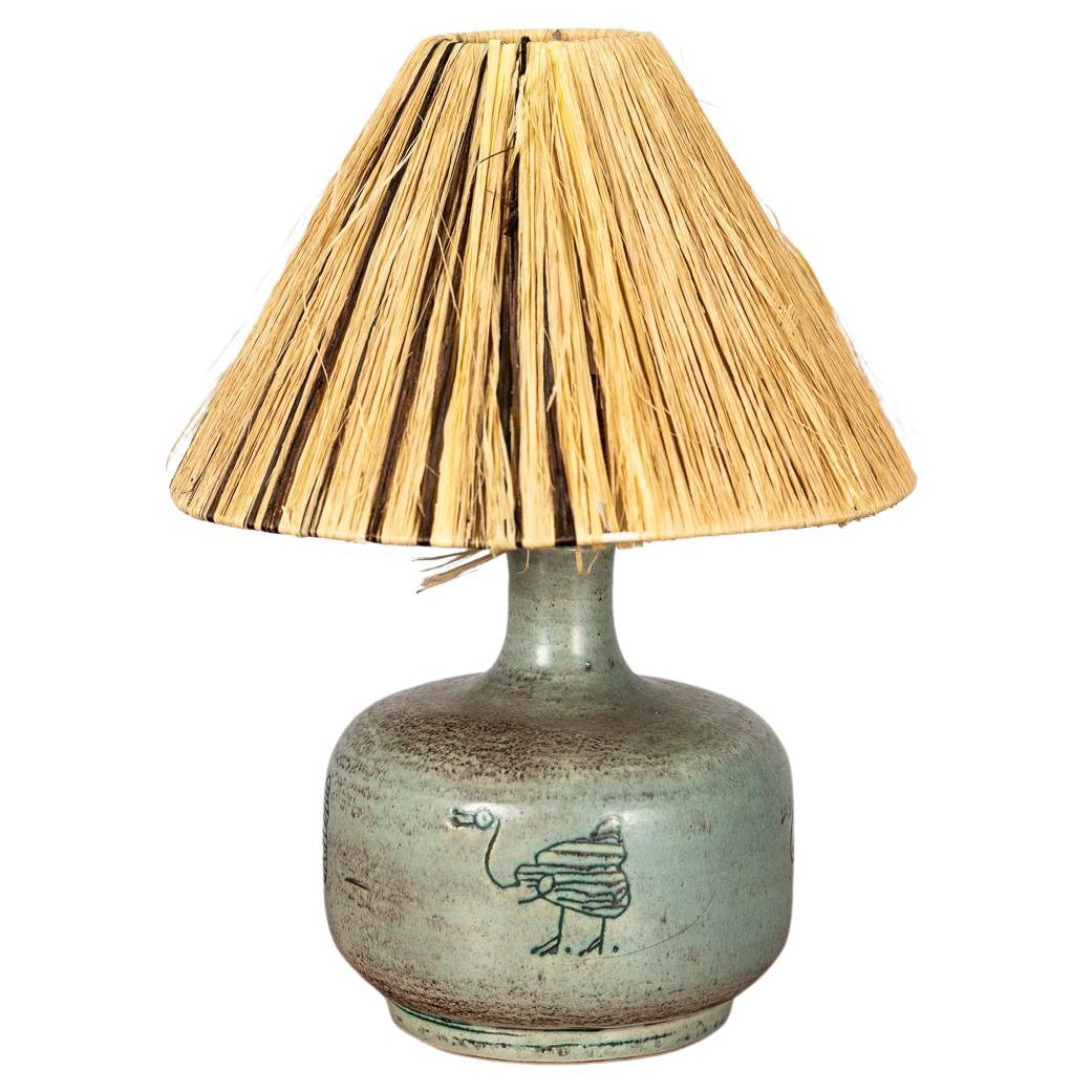 Jacques Blin French Modern Ceramic Lamp For Sale