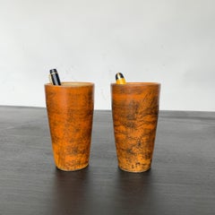 Vallauris glasierte Keramikbecher von Jacques Blin, 1960