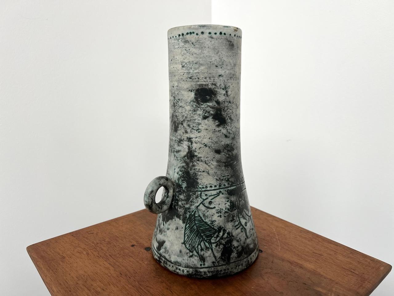 Europeo Jacques Blin, grande vaso svasato, 1950 circa, Francia in vendita