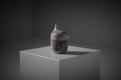 Jacques Blin Morphological Ceramic Lidded Jar, France, 1960s