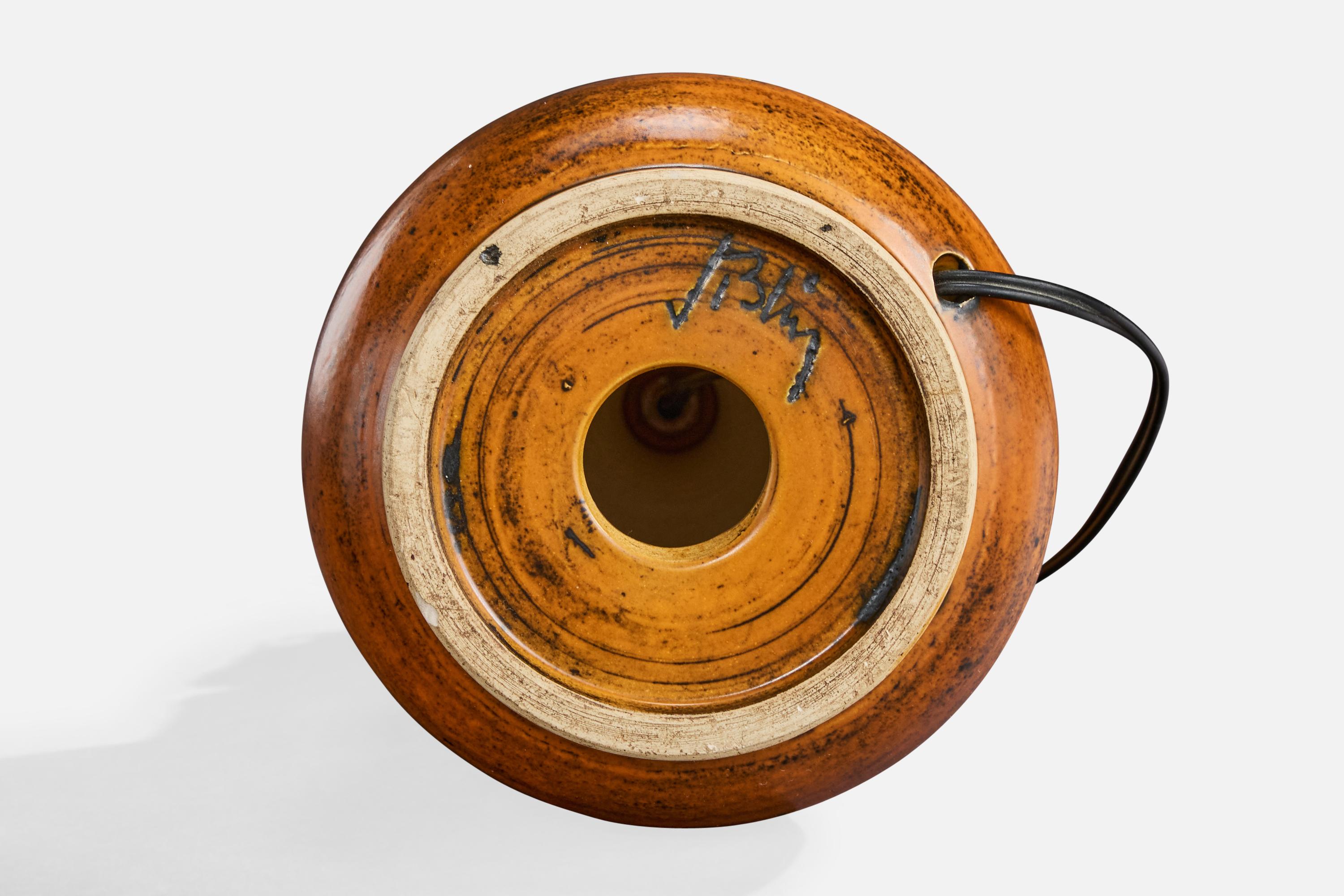 Jacques Blin, Lámpara de sobremesa, Cerámica, Francia, Años 60 en venta 1