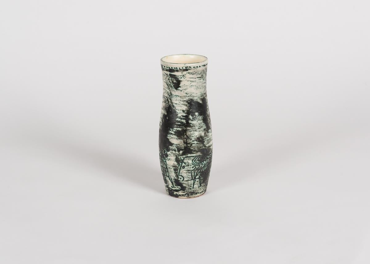 Glazed ceramic vase by Jacques Blin.