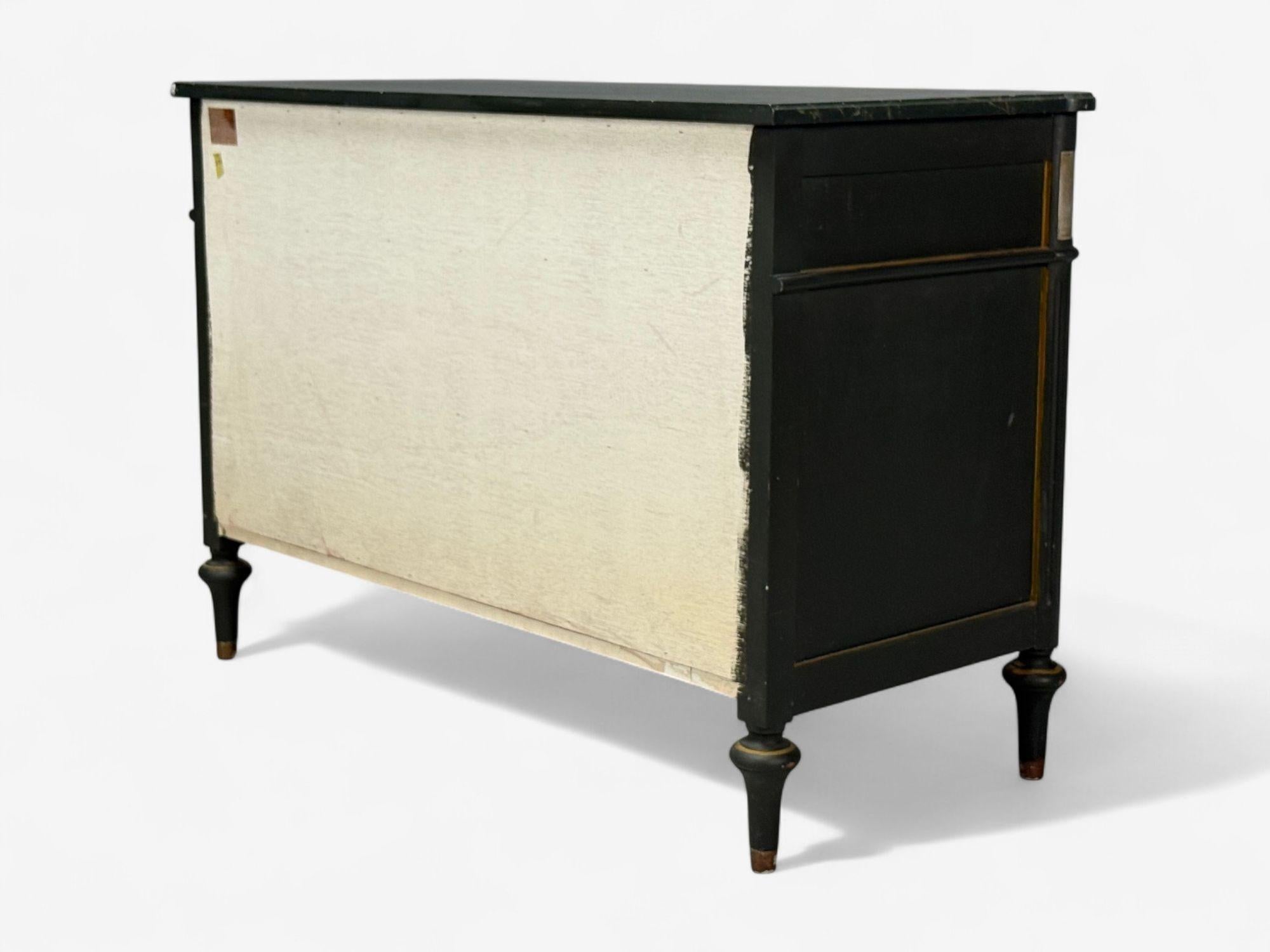 Jacques Bodart, Commode dipinta di verde in stile Luigi XVI, USA, anni '60 in vendita 5