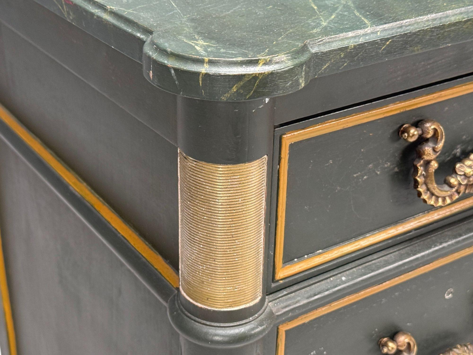 Jacques Bodart, Commode dipinta di verde in stile Luigi XVI, USA, anni '60 in vendita 3