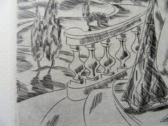 Mythological Beauty - Original etching, 1943