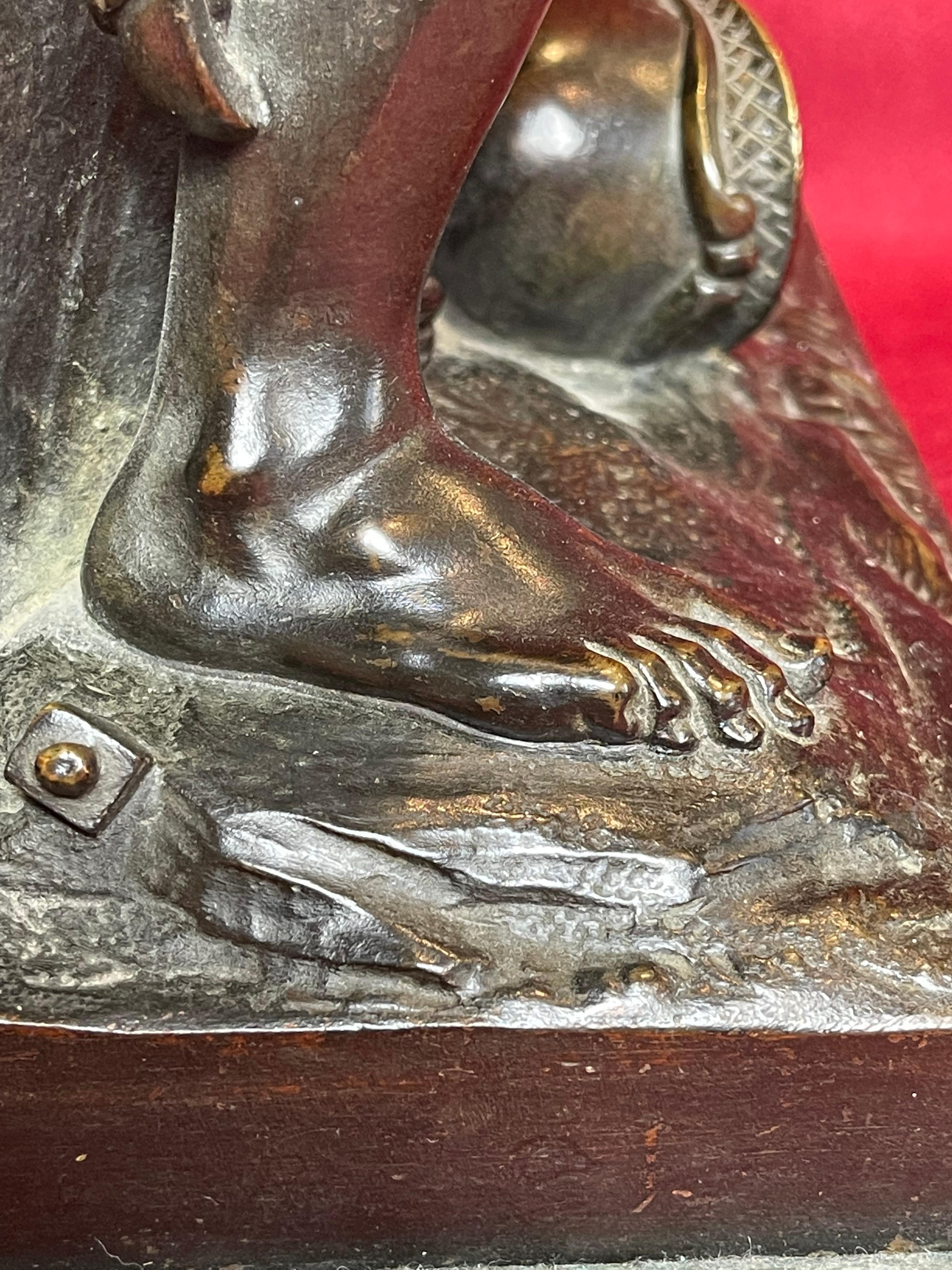 Jacques Bousseau, Bronze, Ulysses Tending the Bow, 19ème siècle en vente 9