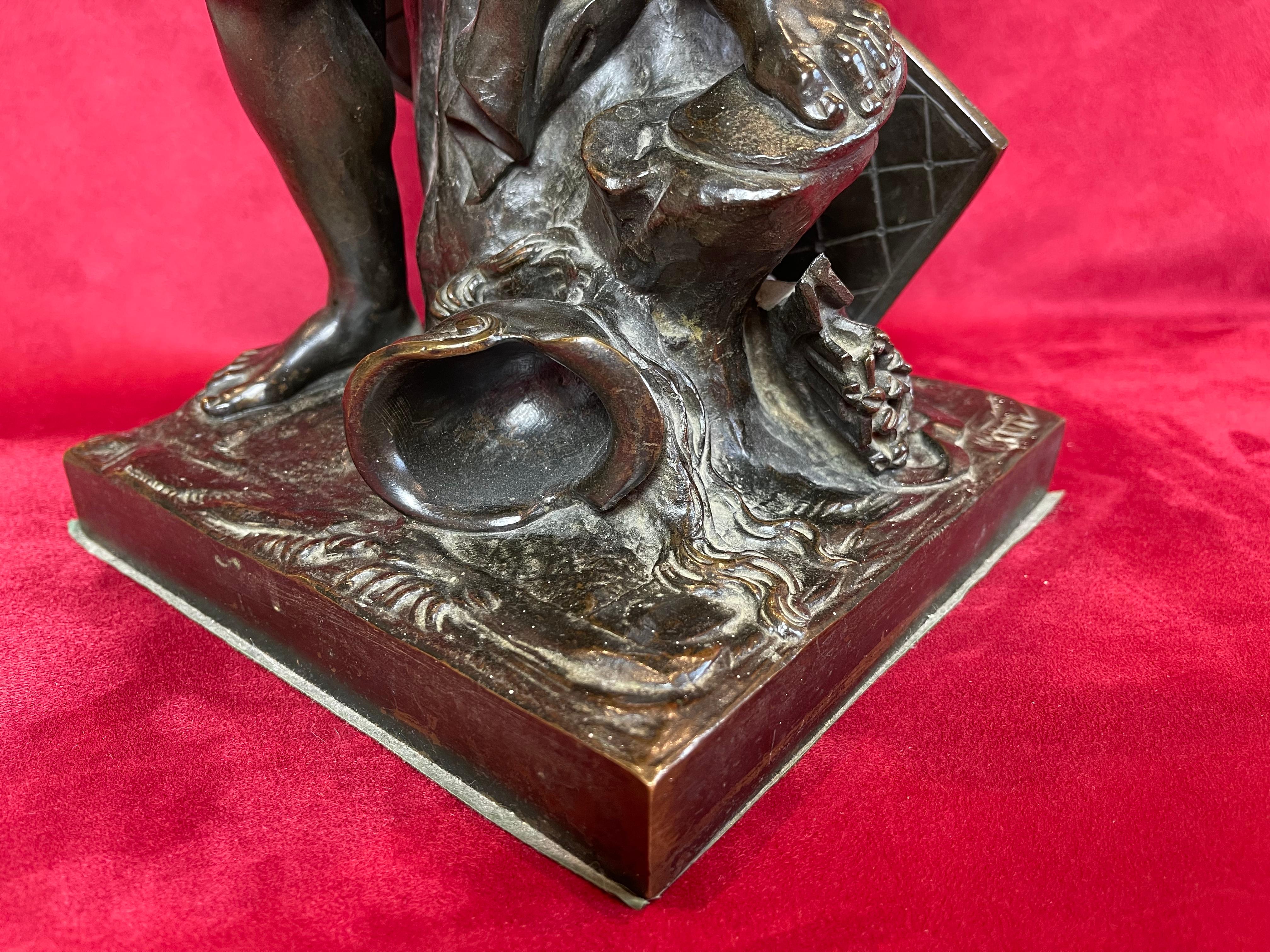 Effet bronze Jacques Bousseau, Bronze, Ulysses Tending the Bow, 19ème siècle en vente