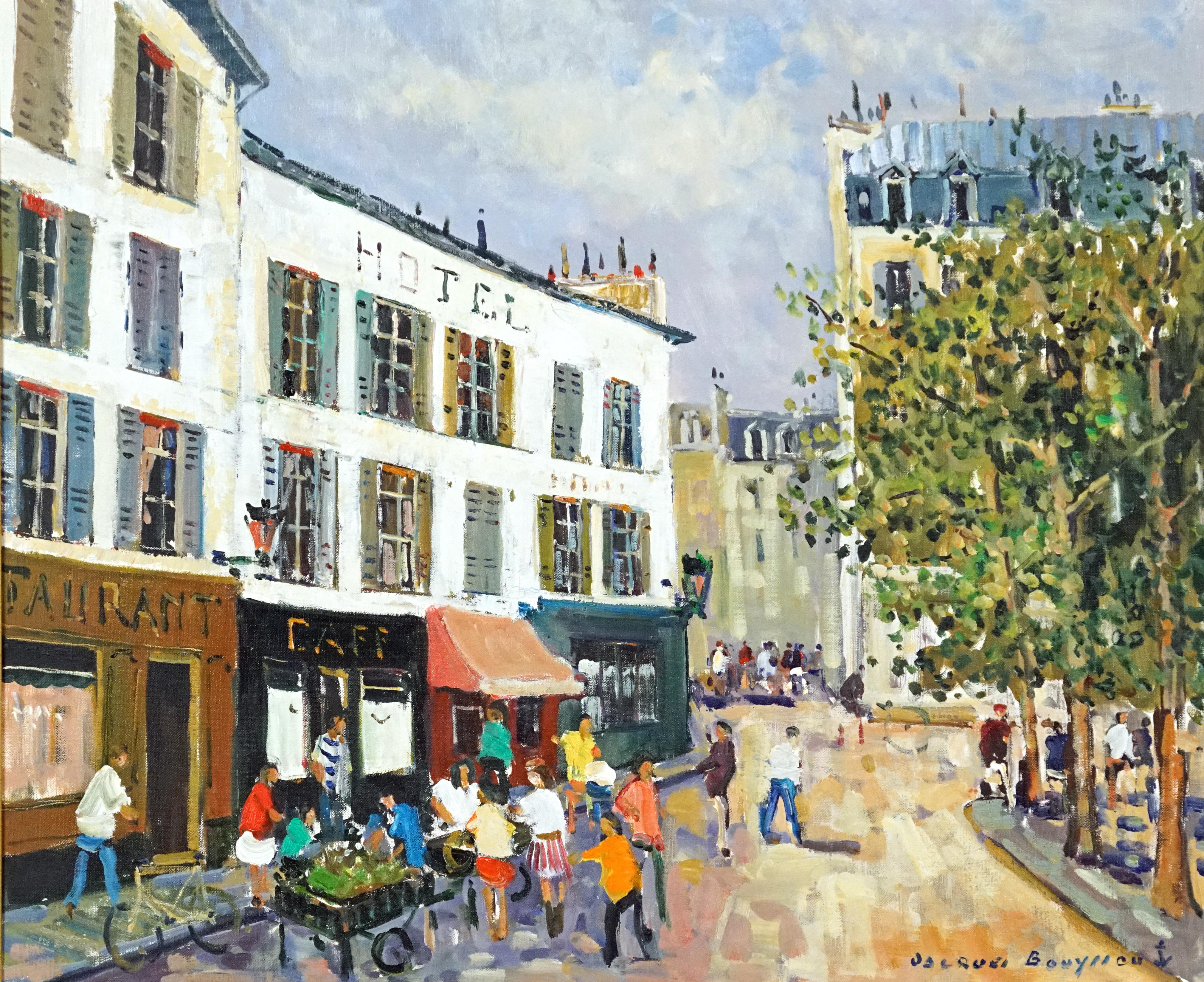 Jacques Bouyssou Landscape Painting - Hotel de Ville, Paris 