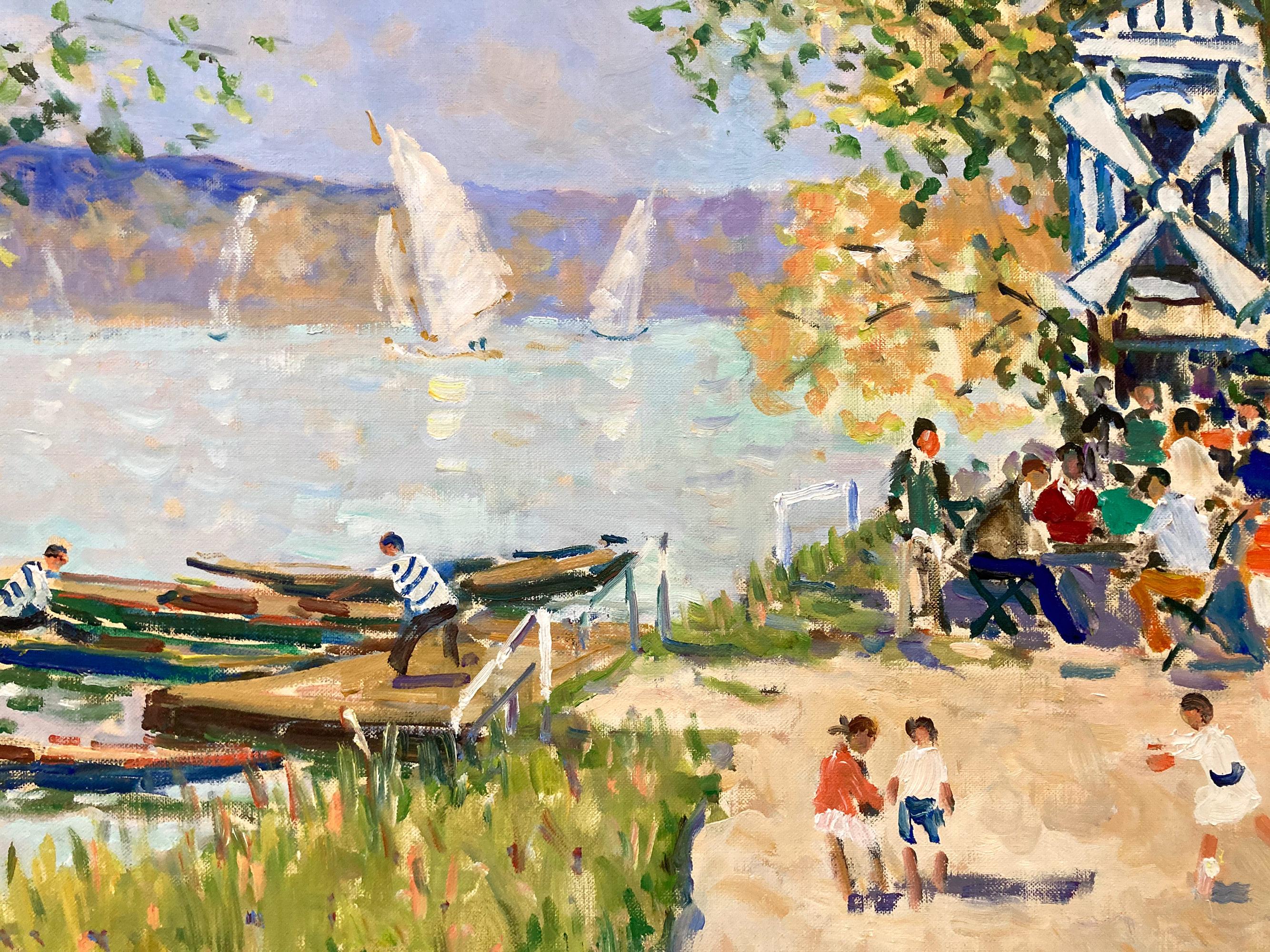 A stunning depiction of a lively scene in Paris 