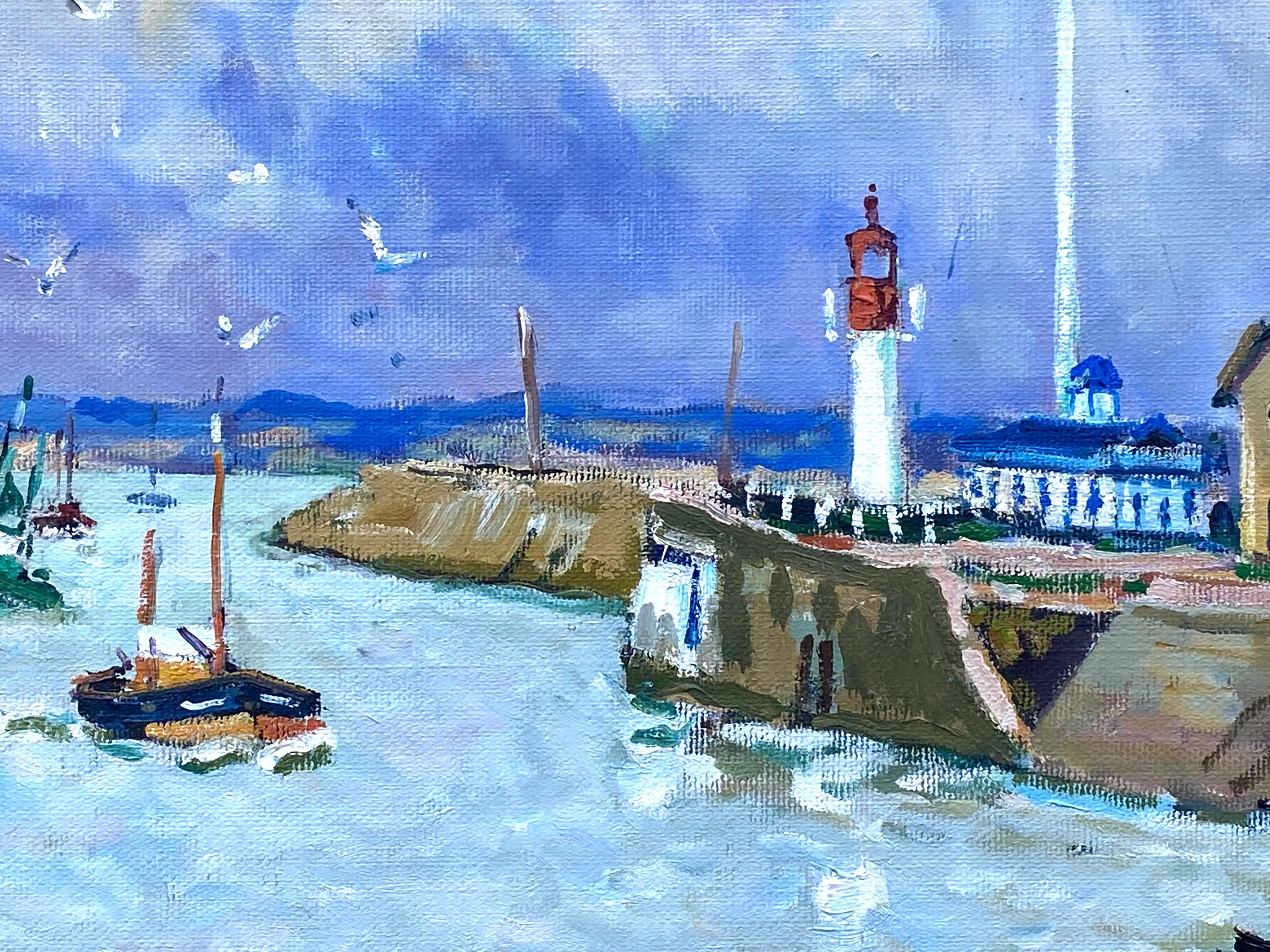 “Return of Sailboats to Honfleur” 1