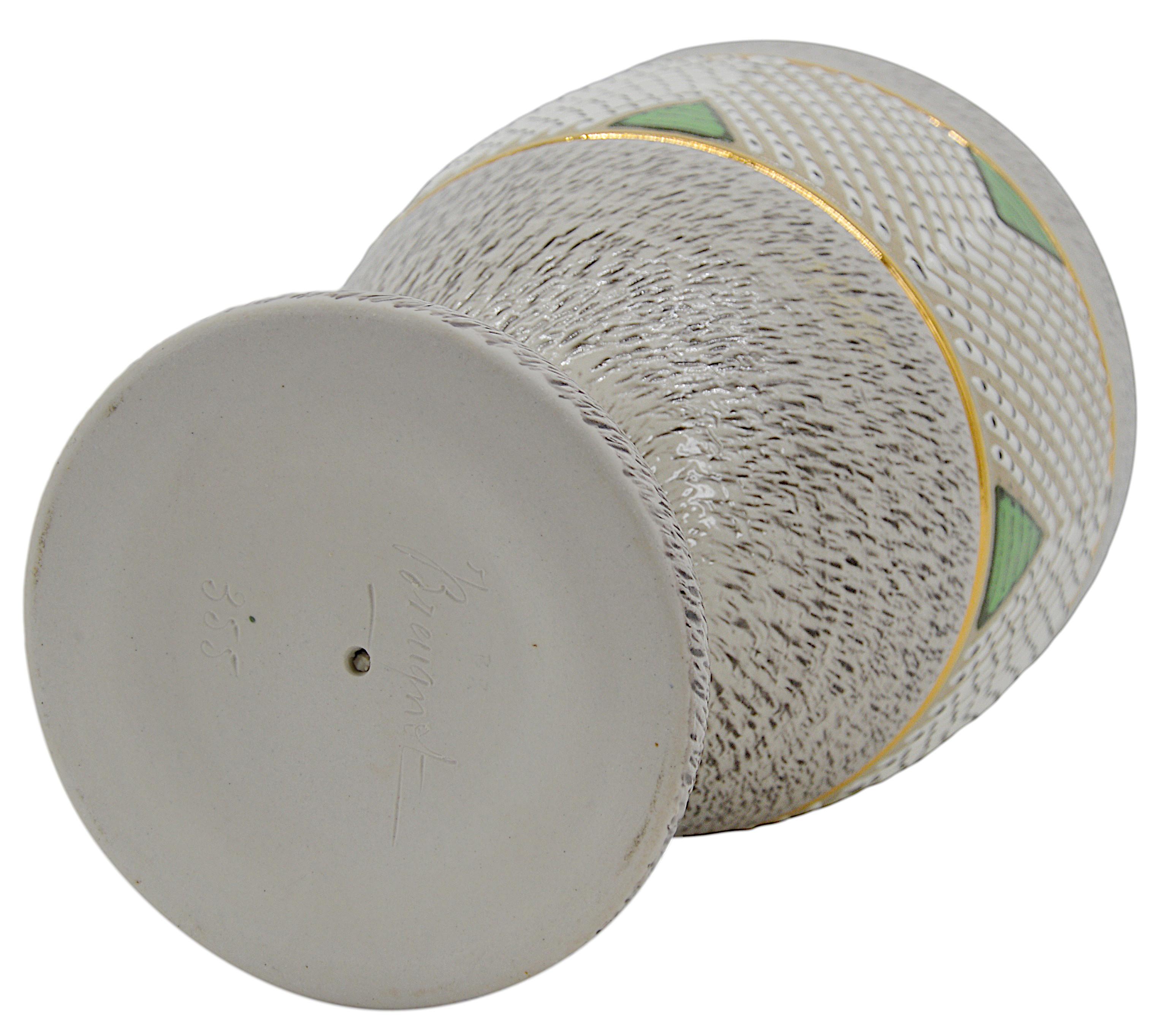Jacques BREUGNOT Vase aus der Mitte des Jahrhunderts, 1940er Jahre im Zustand „Hervorragend“ im Angebot in Saint-Amans-des-Cots, FR