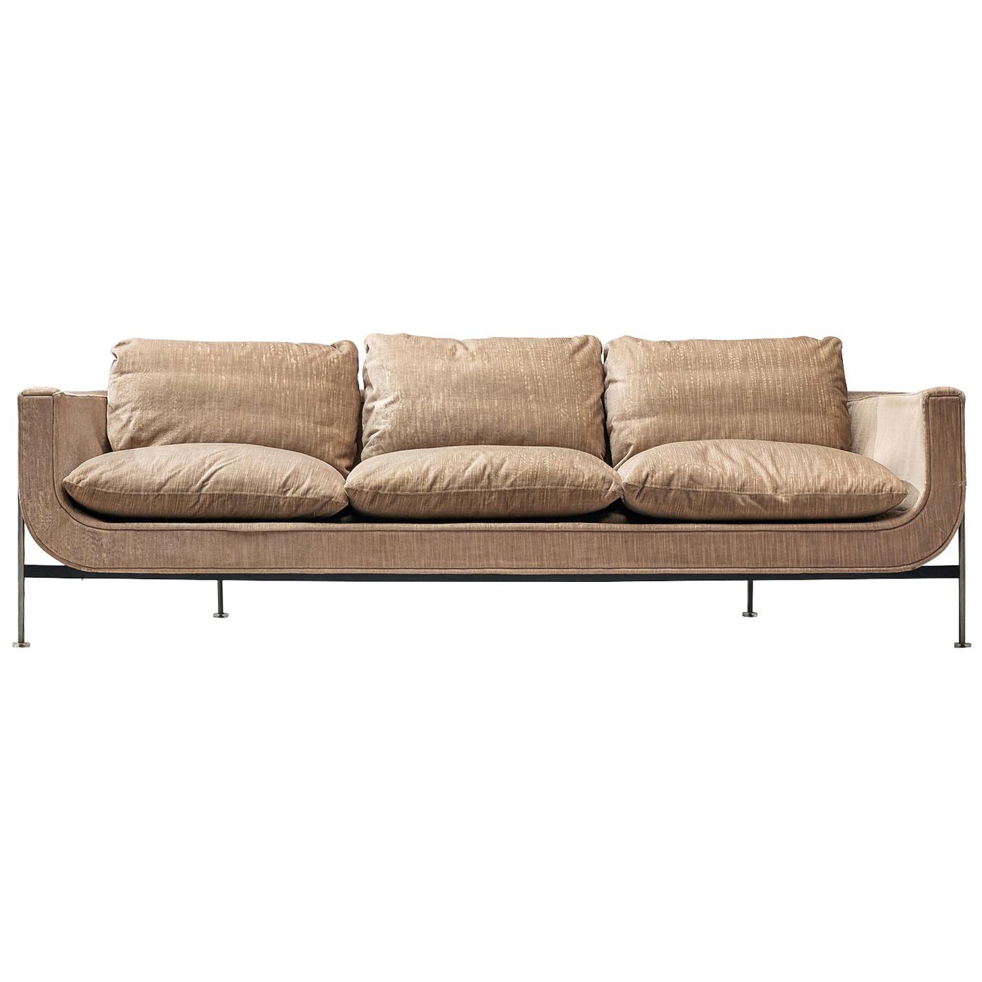 Jacques Brule Sofa with Metal Frame