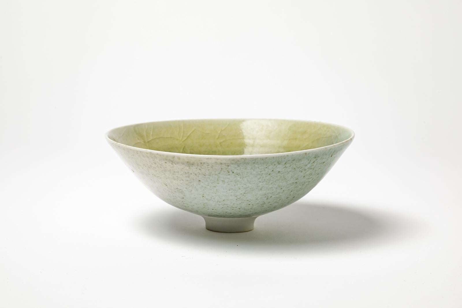 Mid-Century Modern Jacques Buchholtz 20th Century Porcelain Ceramic Design Bowl or Cup 5/9 For Sale