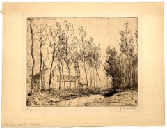Moulin sous les peupliers; Mill under the poplars