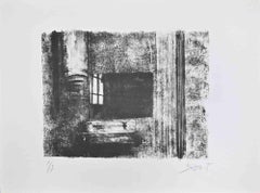 The Window -  Lithograph by Jacques Busse - Mid-20th Century