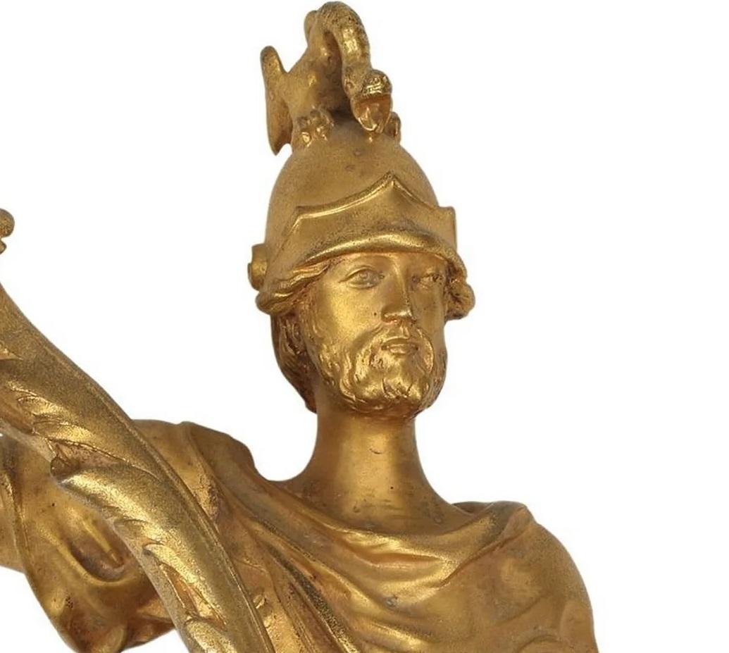 Pair of Exceptional Mars and Minerva Sconces For Sale 2