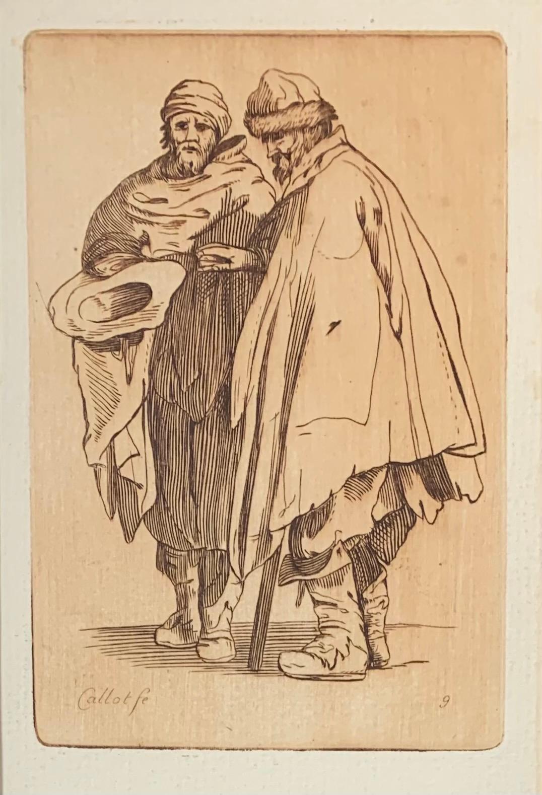 Jacques Callot Portrait Print - 17th Century Renaissance Etching, Les Gueux #9 