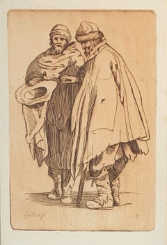 17th Century Renaissance Etching, Les Gueux #9 