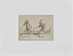 Cap. Cardoni and Maramao - Etching by Jacques Callot - 1621/22