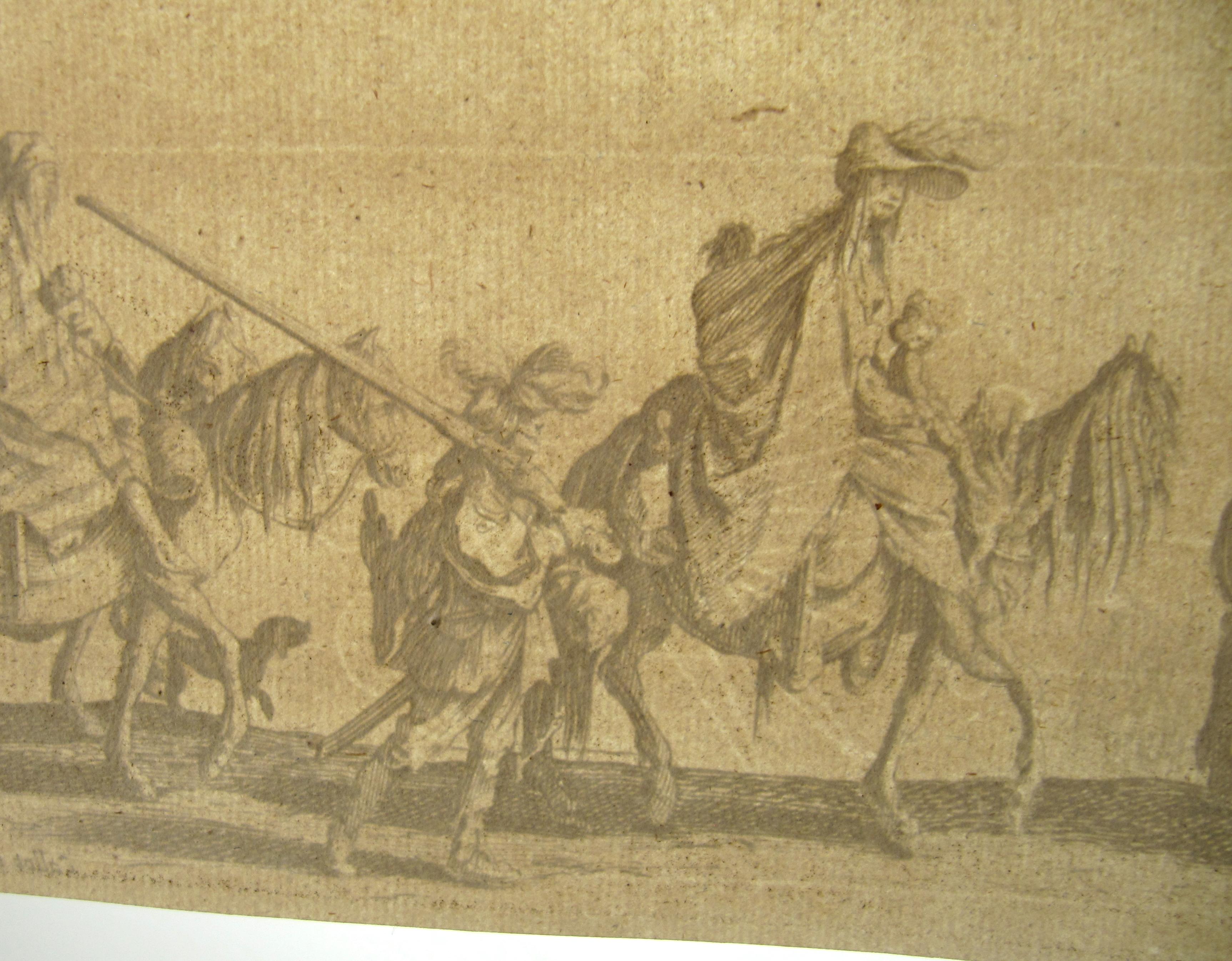 Jacques Callot ( 1592-1635 ) - Travelling Gypsies - Etching France For Sale 5