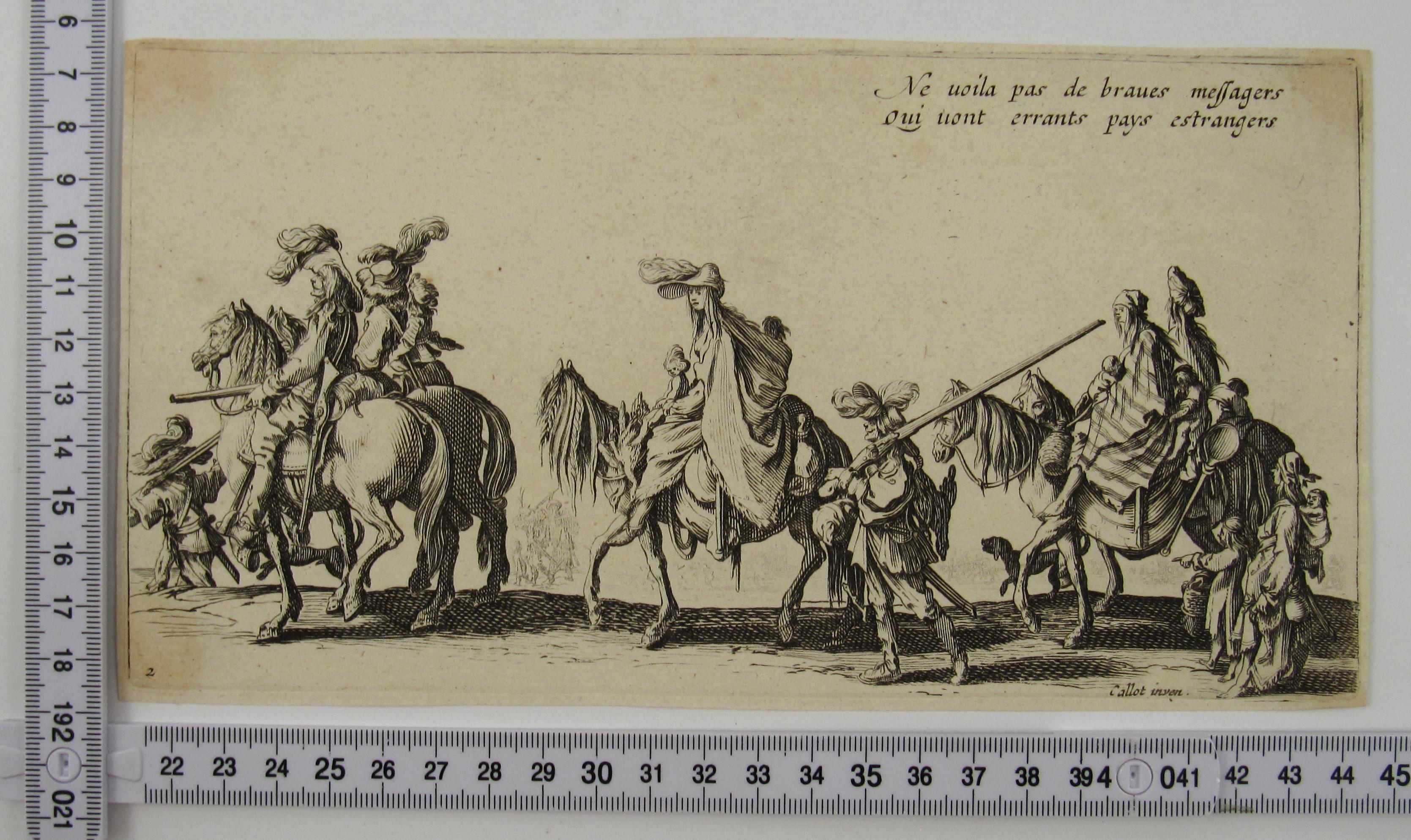 Jacques Callot ( 1592-1635 ) - Travelling Gypsies - Eau-forte France en vente 7